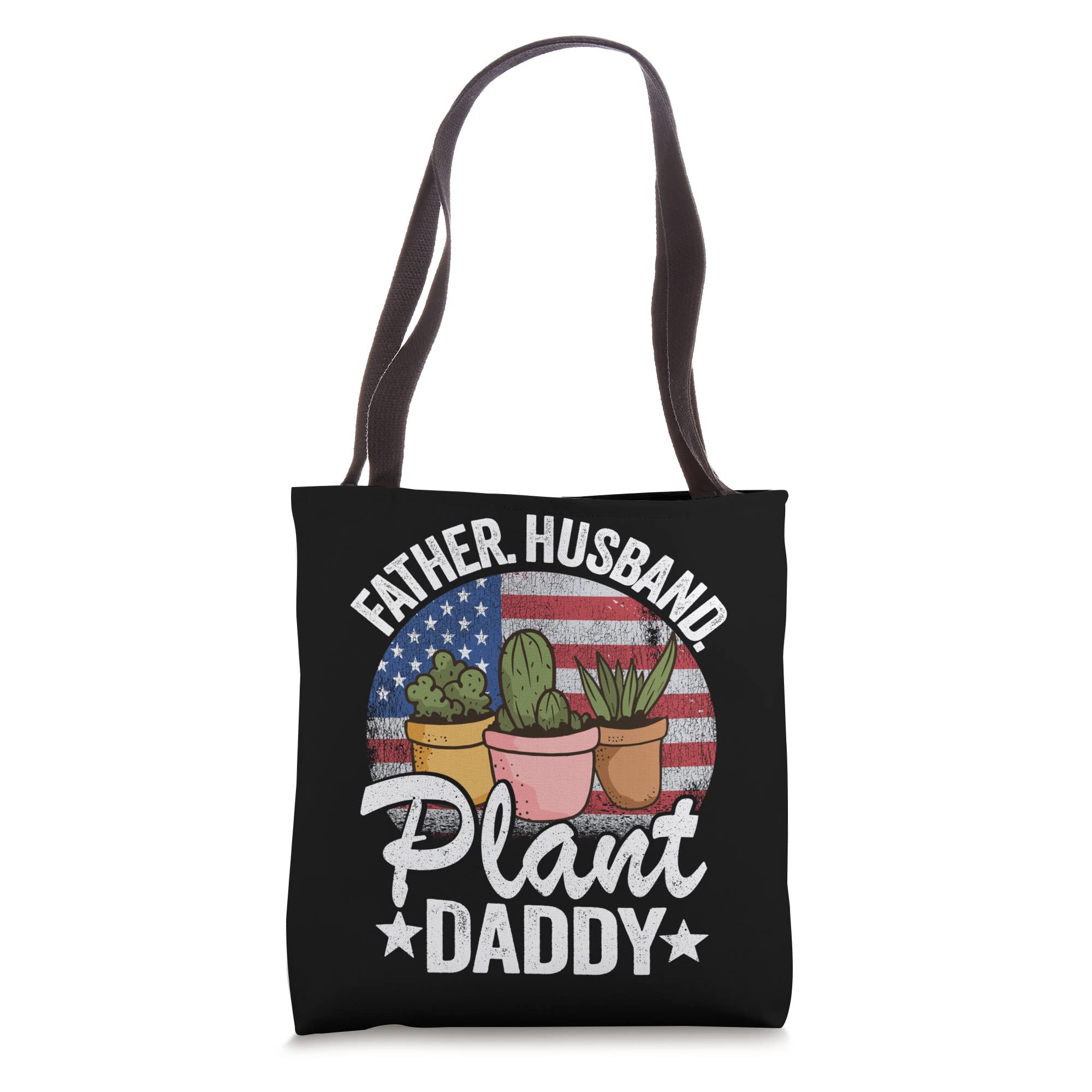 American Flag Gardener Tote Bag for Plant Lovers - Perfect Gift for Dad, Husband & Plant Enthusiasts - Great for Gardening, Farmers Market & Outdoor Activities