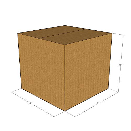 10-22x22x20 Inch Heavy Duty Corrugated Moving Boxes - Packing & Shipping Supplies for Home, Office & Business Relocation