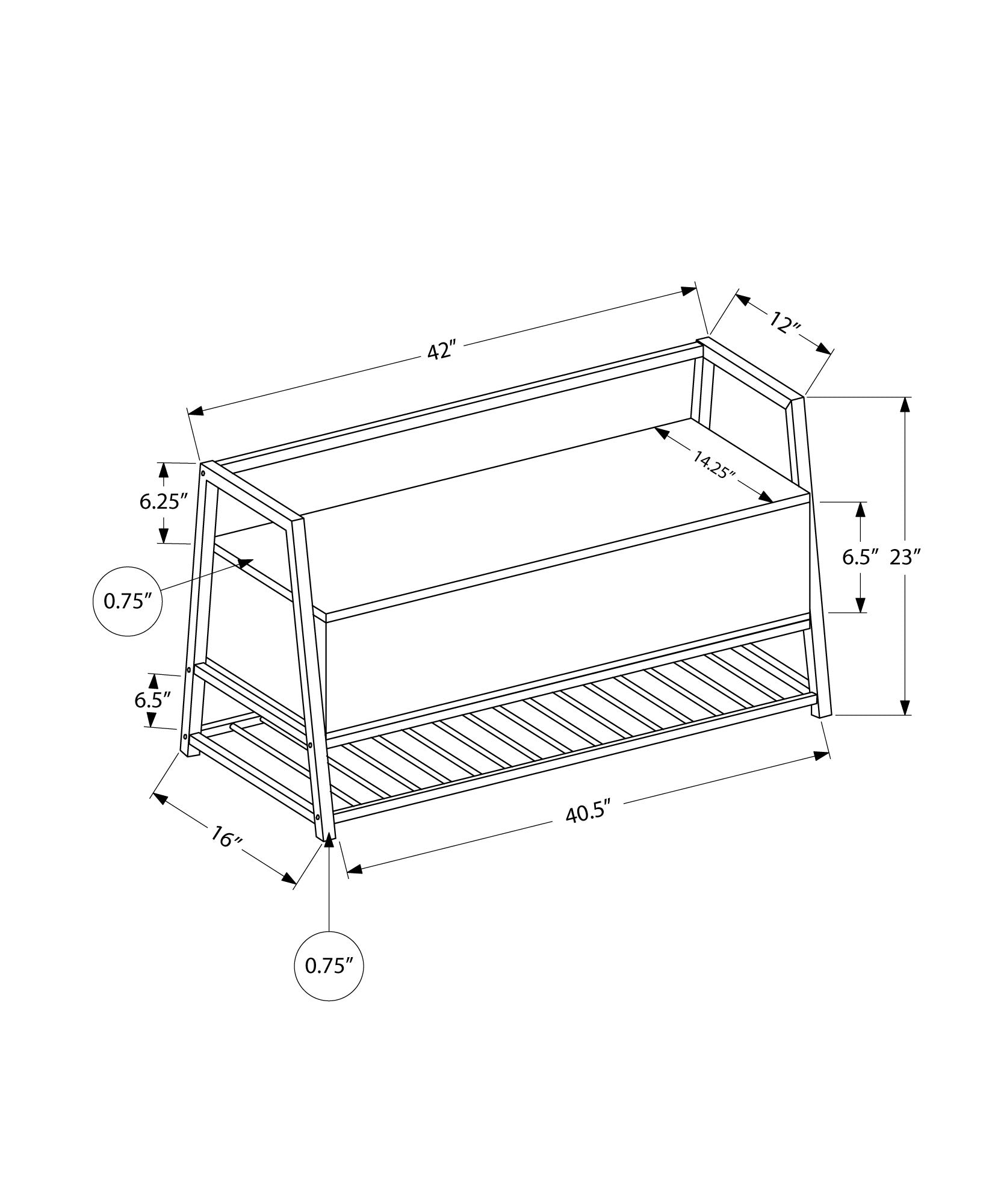 42L Grey Storage Bench with Black Metal Frame - Perfect for Entryway, Living Room, or Bedroom Organization