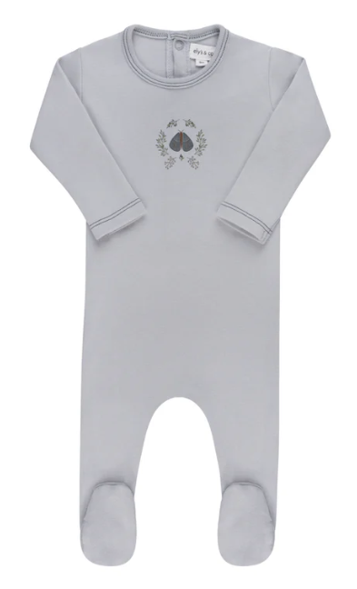 ELY & CO Baby Floral Footie Pajamas - Soft Cotton Sleepwear for Infants 12 Months | Perfect for Nursery, Bedtime & Playtime