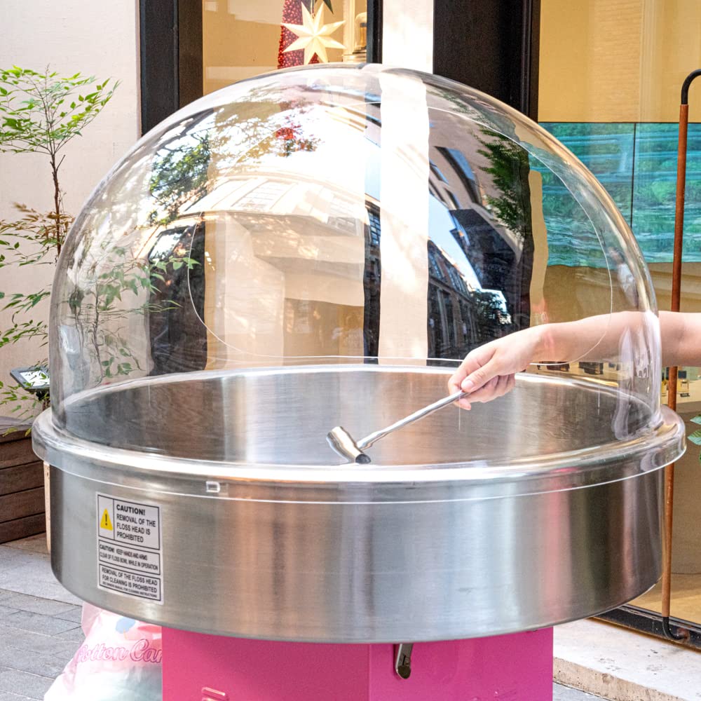 Durable 28 x 15 Inch Acrylic Cotton Candy Machine Cover for Hi Tek 28