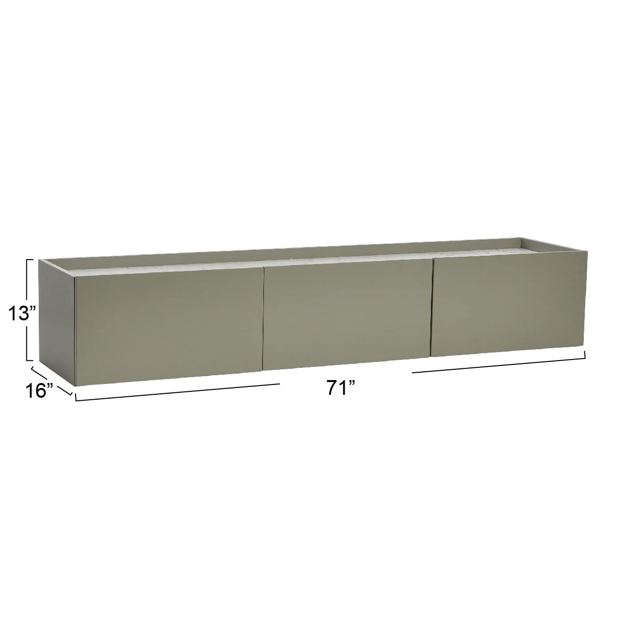 Creative Co-Op Floating 3-Door Console Cabinet - 16