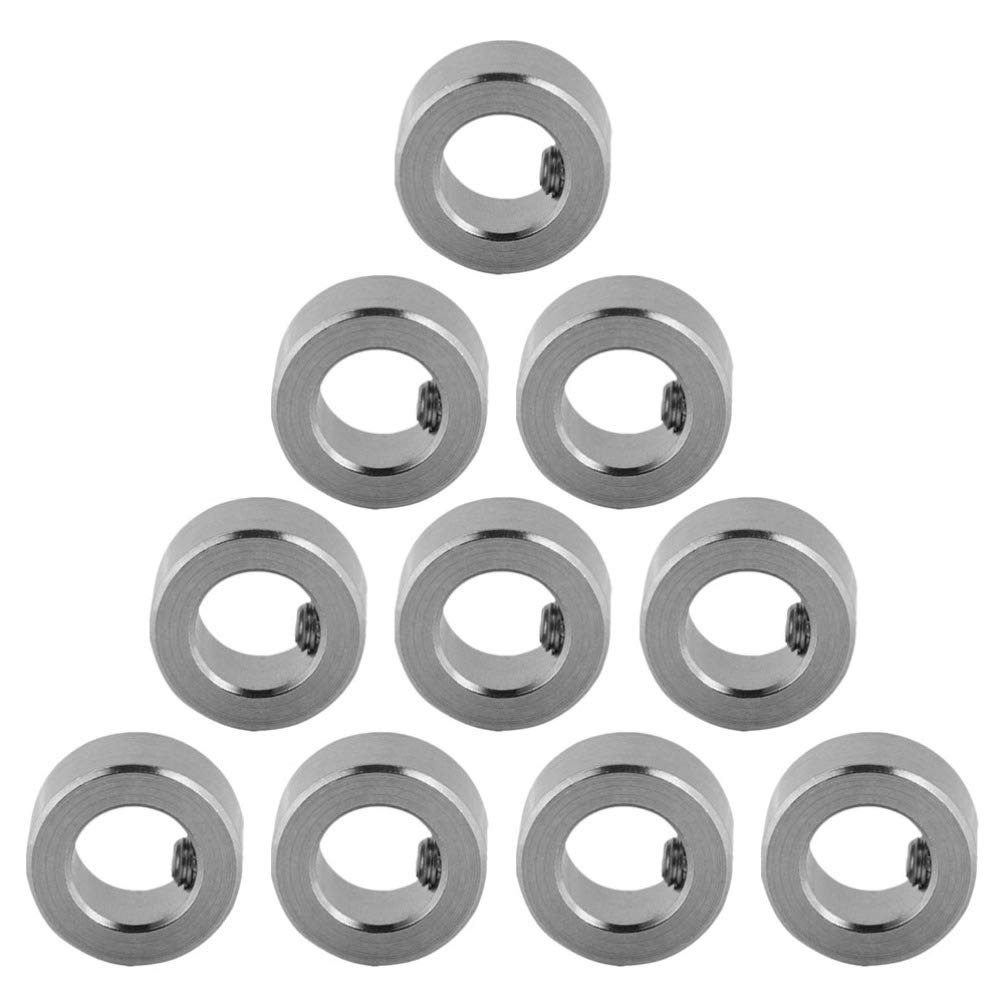 10-Pack Steel T8 Nut Printer Gear Shaft Lock Collar Guide Screw Lock Ring - Durable 3D Printer Accessories for Smooth Printing & DIY Mechanical Projects