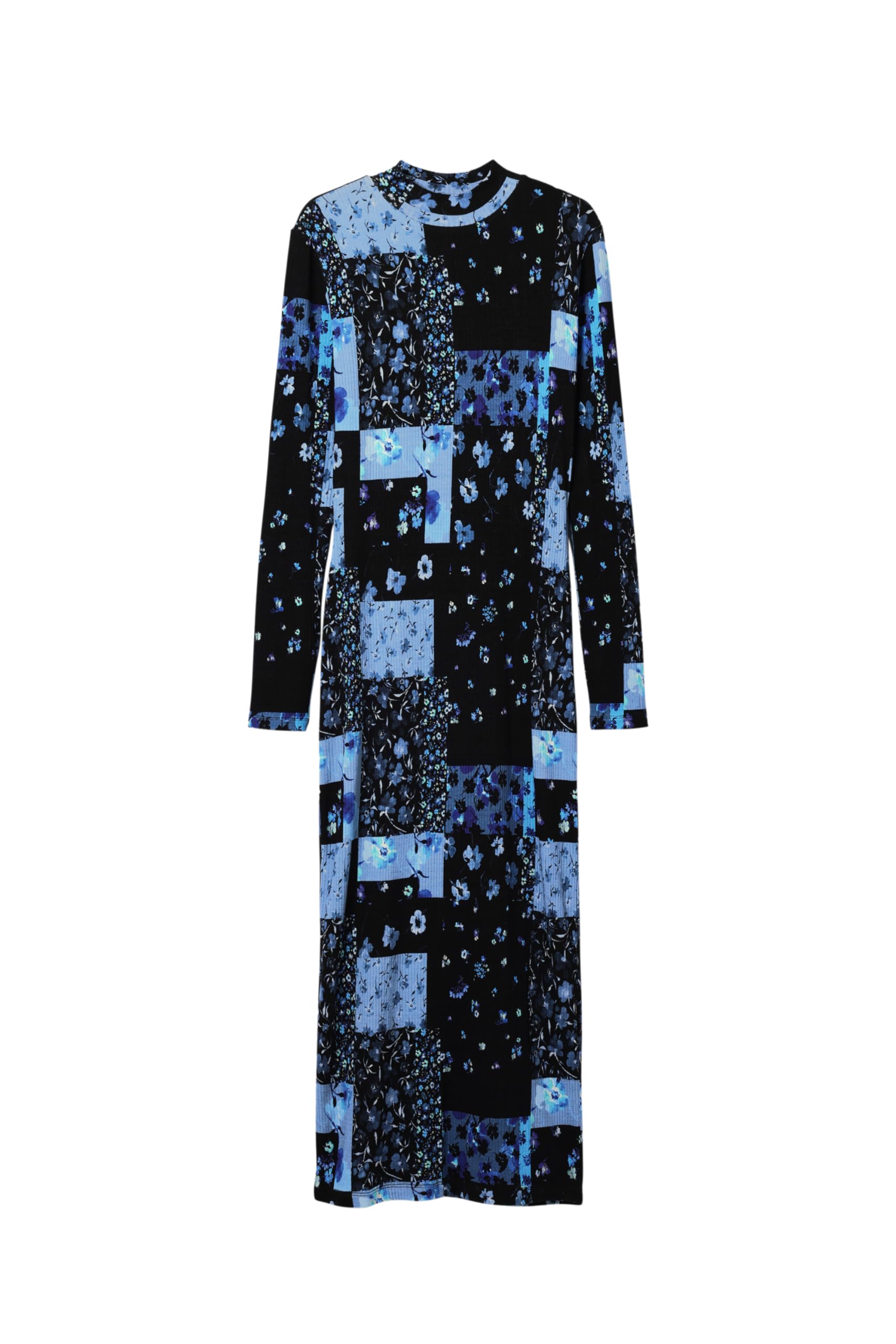 Desigual Women's Long Sleeve Dress - Elegant Floral Print Casual & Party Wear for Women | Perfect for Office, Date Night & Special Occasions
