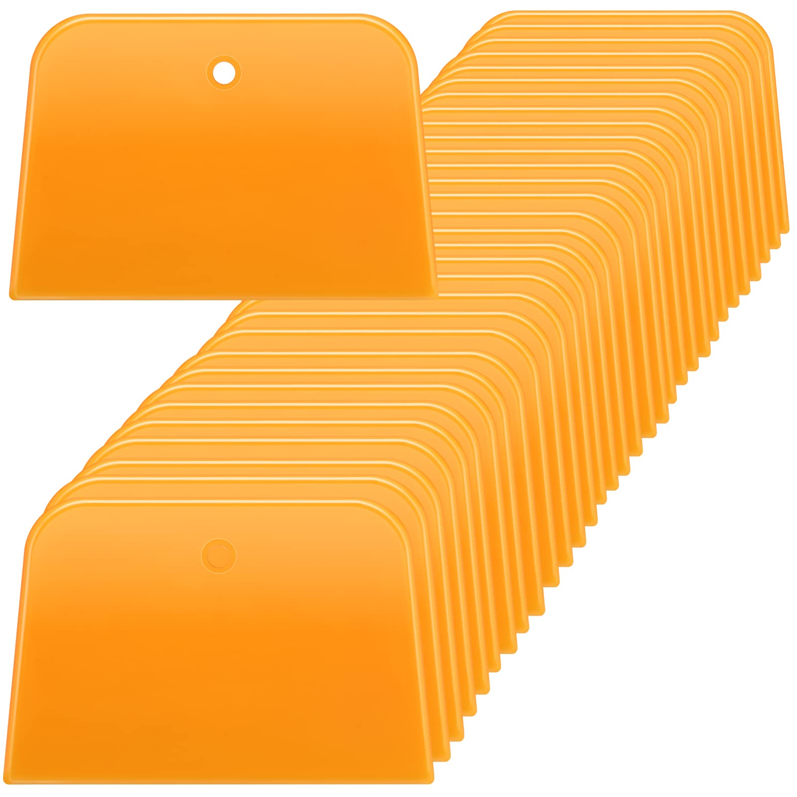 Kathfly 200-Pack 4 Inch Reusable Plastic Body Filler Spreaders - Automotive Paint Scrapers for Car Body Fillers, Putties & Paint Tools - Perfect for Auto Repair, DIY Projects & Professional Bodywork