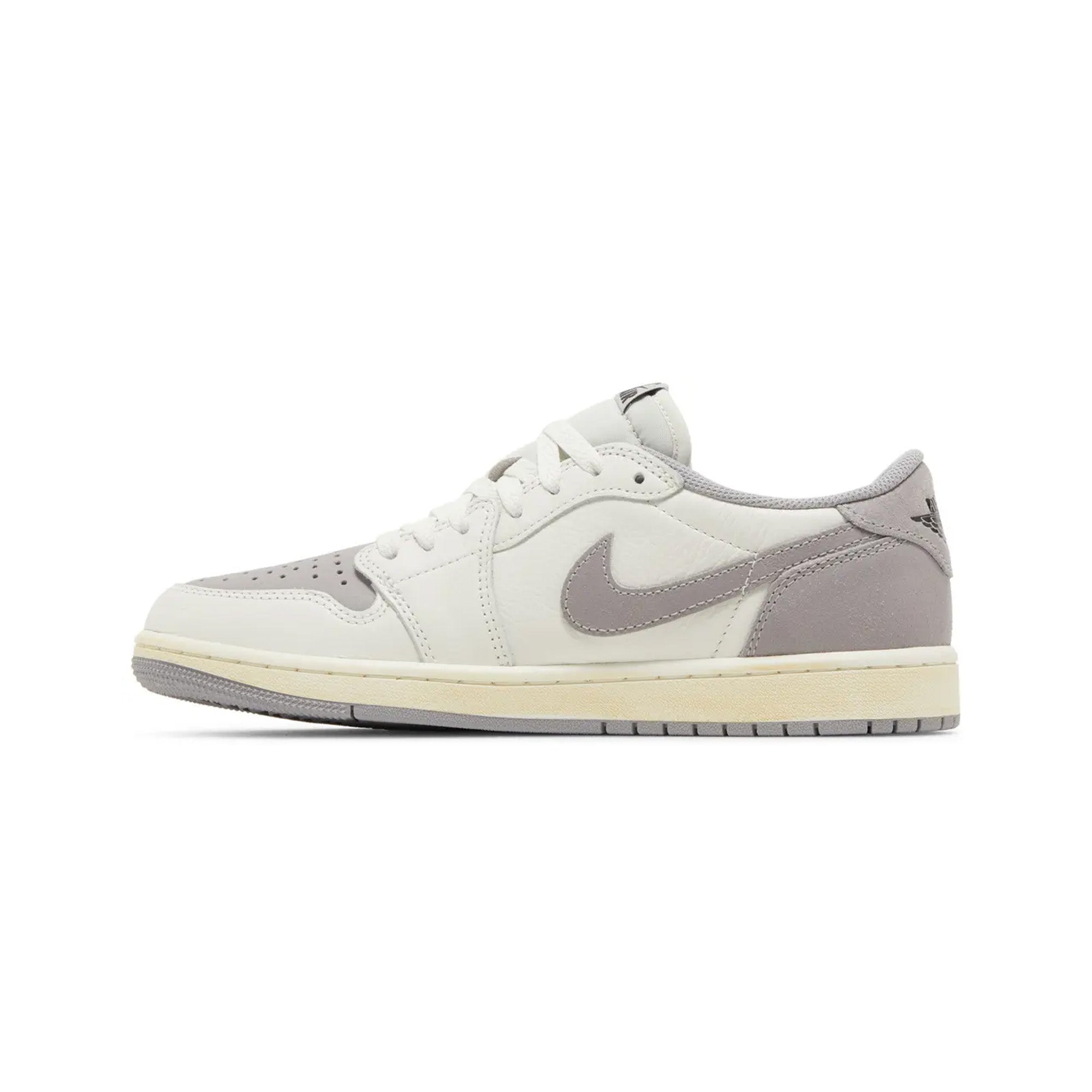 Air Jordan 1 Retro Low OG 'Atmosphere Grey' Sneakers (2023) - Men's Basketball Shoes for Casual Wear & Street Fashion