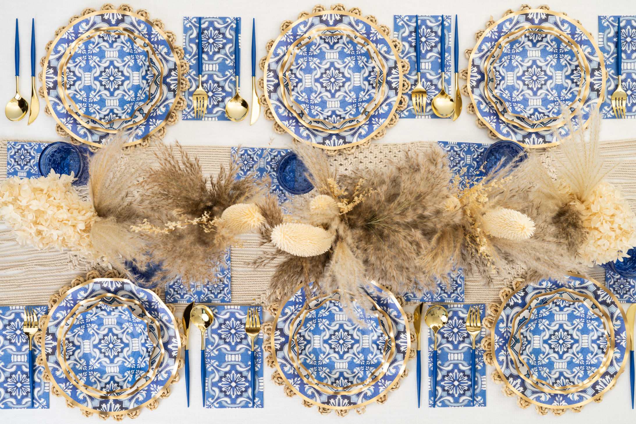 Premium Moroccan Nights Themed Cocktail Napkins - 20 Pack | Elegant Party Decor for Weddings, Bridal Showers & Dinner Parties