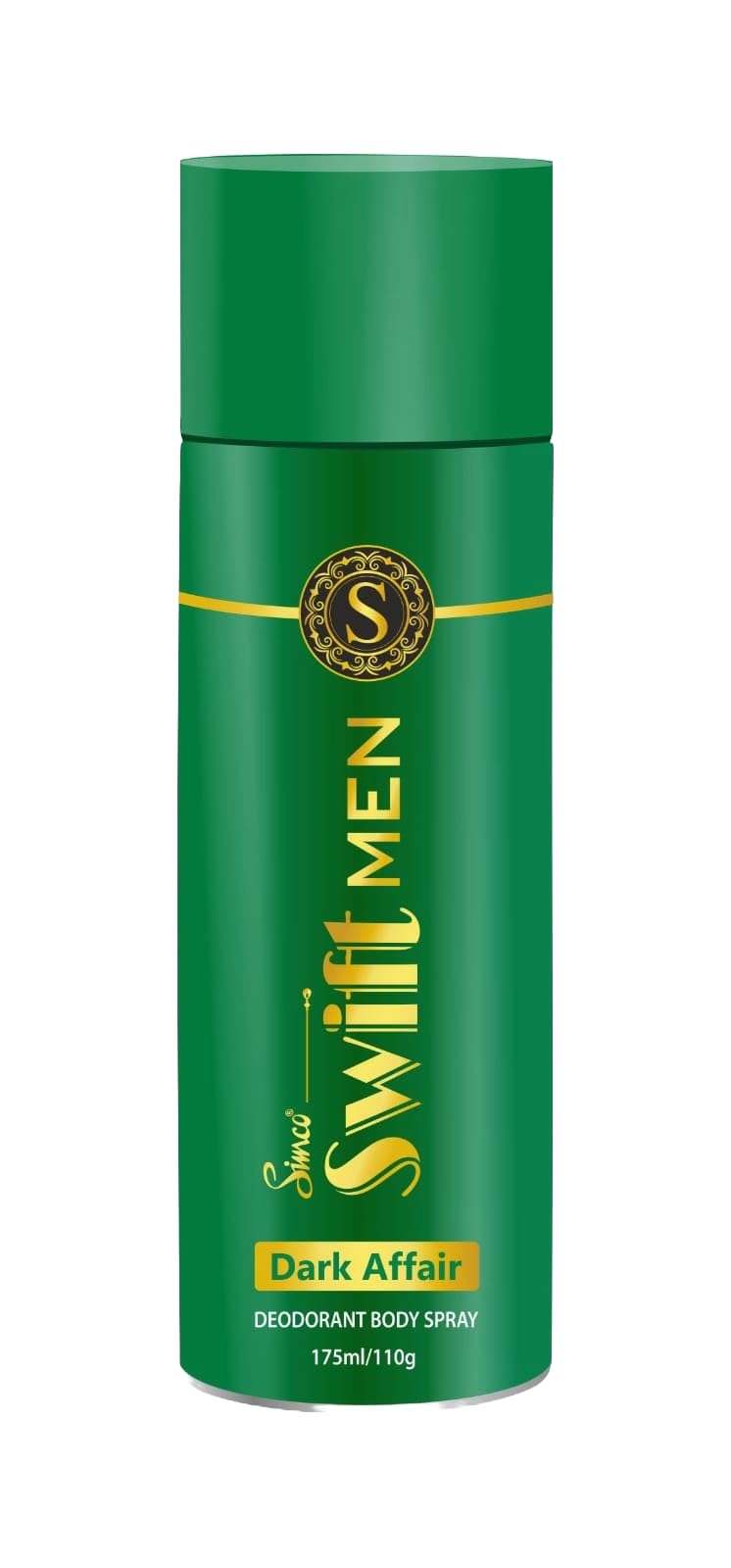 Simco Swift Dark Affair Deodorant Body Spray for Men - 175ml Long Lasting Fragrance & Freshness | Best Men's Cologne | Perfect for Daily Use, Gym & Night Out