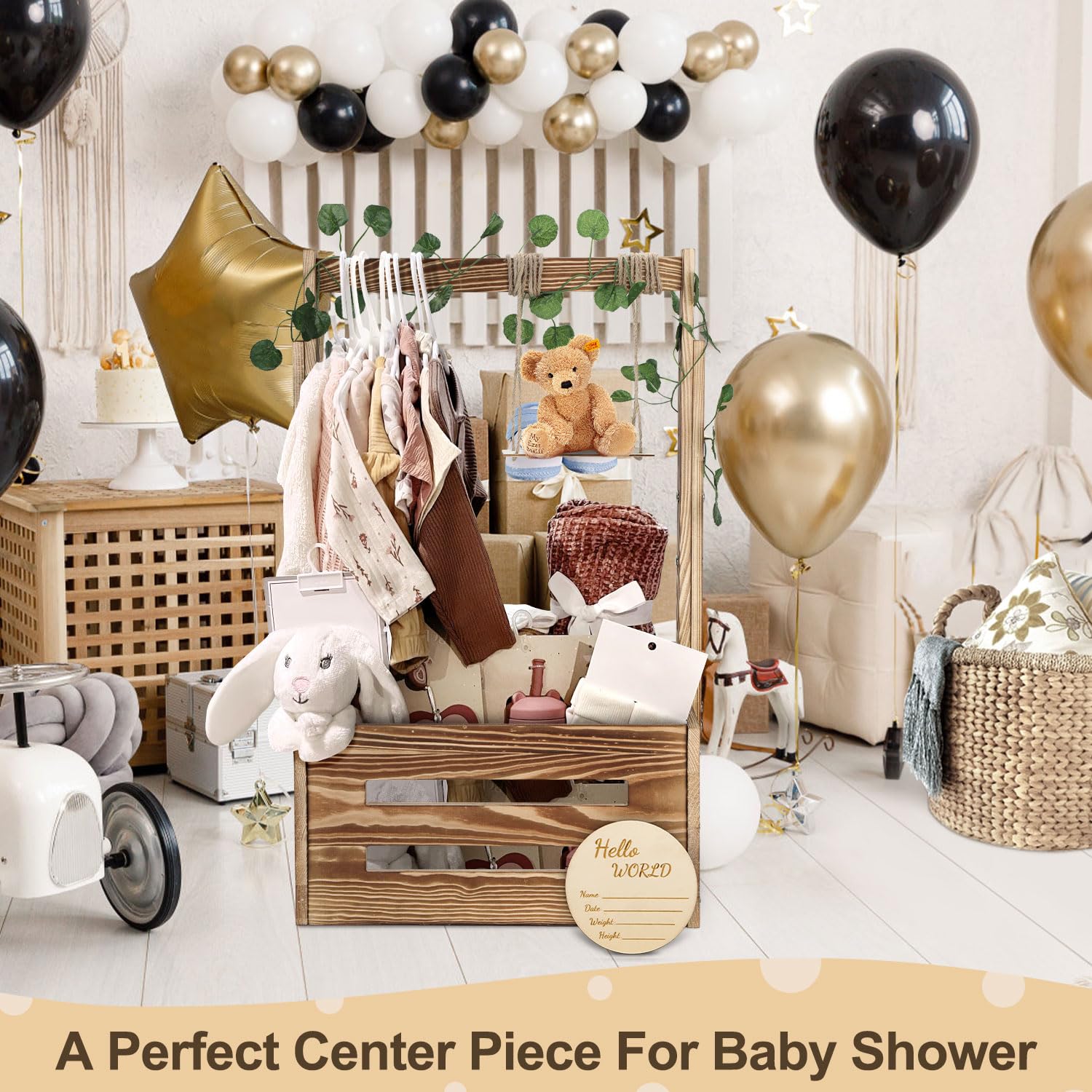 Wooden Baby Shower Gift Crate - 33.5