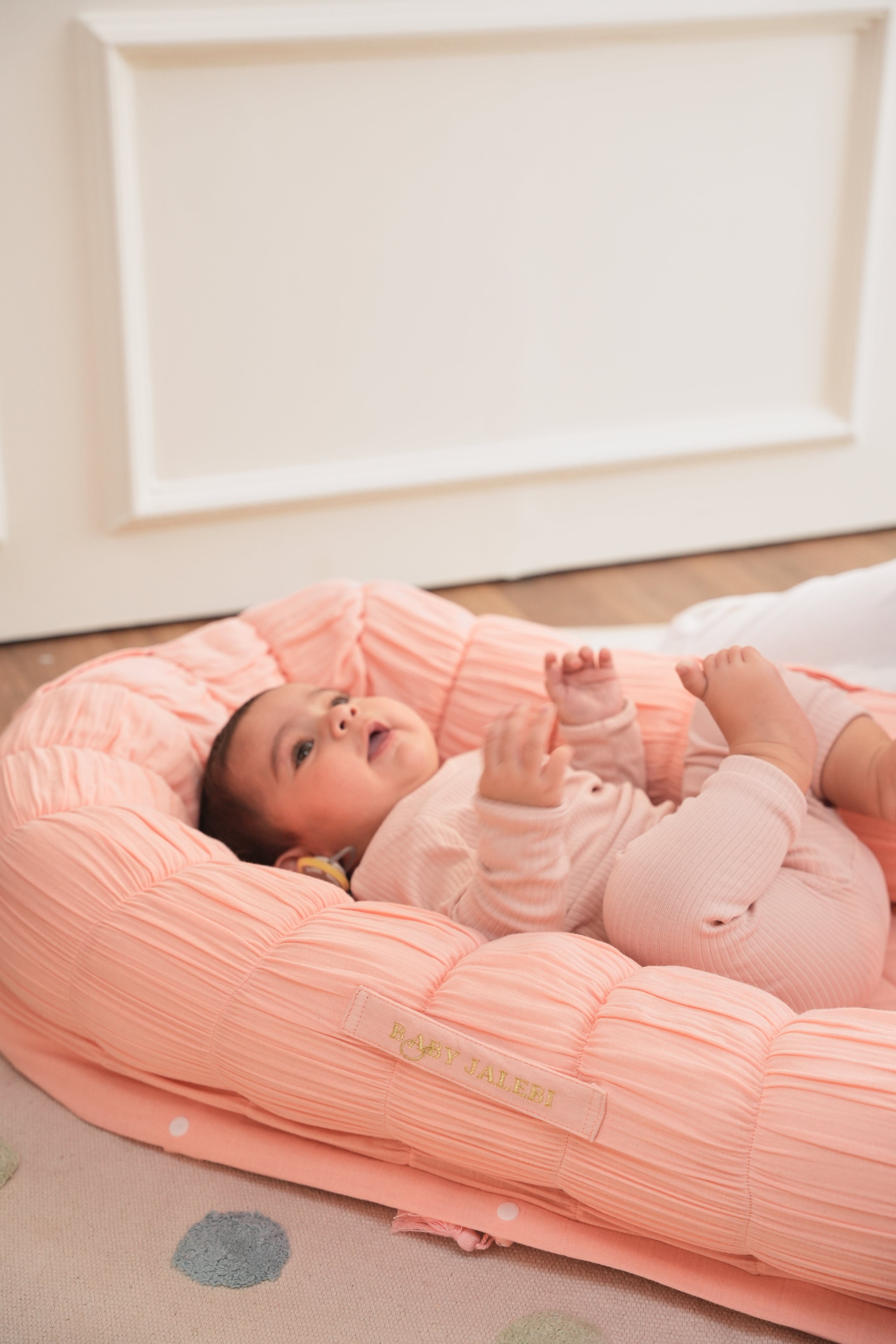 The Sleep Cloud Nest - Ultra Soft Pink Memory Foam Pillow for Side & Back Sleepers - Perfect for Bed, Sofa & Travel Use