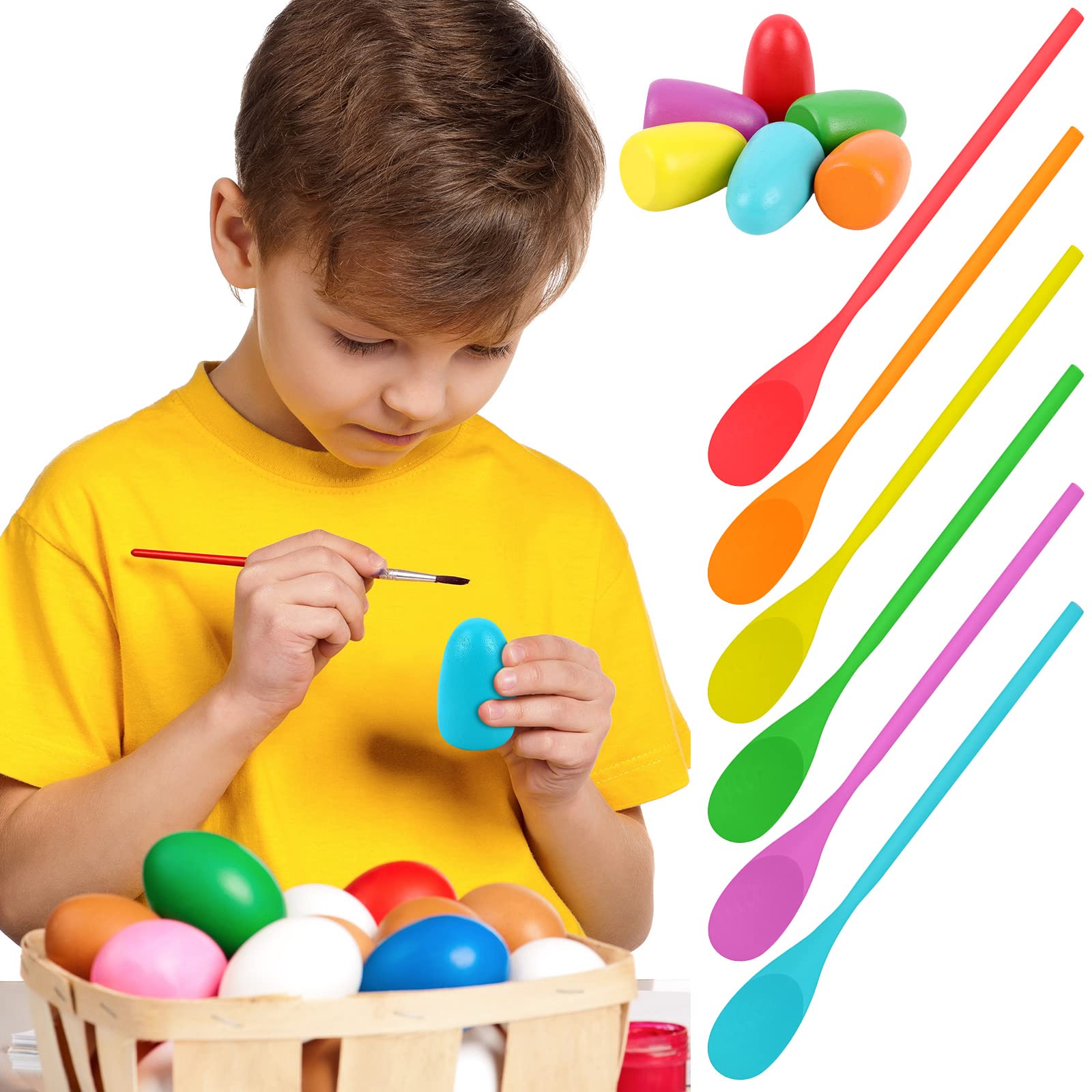 Sumind 40-Piece Carnival Outdoor Game Set - 6 Pack 25x40 Inch Burlap Potato Sack Race Bags for Kids & Adults - Includes Egg & Spoon Race, 3-Legged Race Bands, Ring Toss Cones - Perfect for Field Day, Family Reunion, Lawn Party & Easter Games