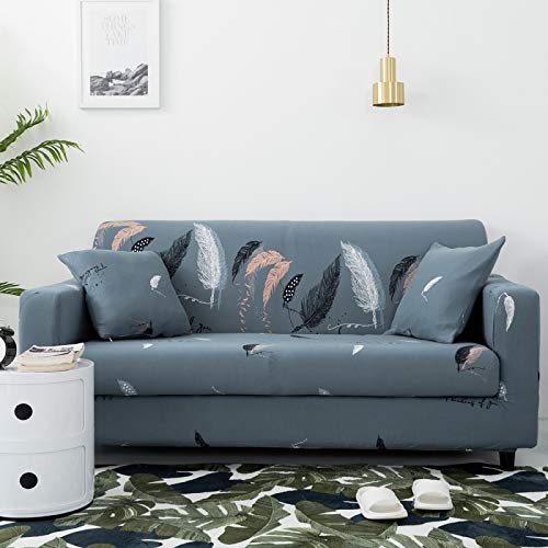 AACHHO Universal Elastic L-Shaped Couch Slipcover - Stretchable, Slip-Resistant Sofa Cover for 1-4 Seat Living Room (90-140cm, U-Shape) - Perfect for Home Decor & Pet Protection