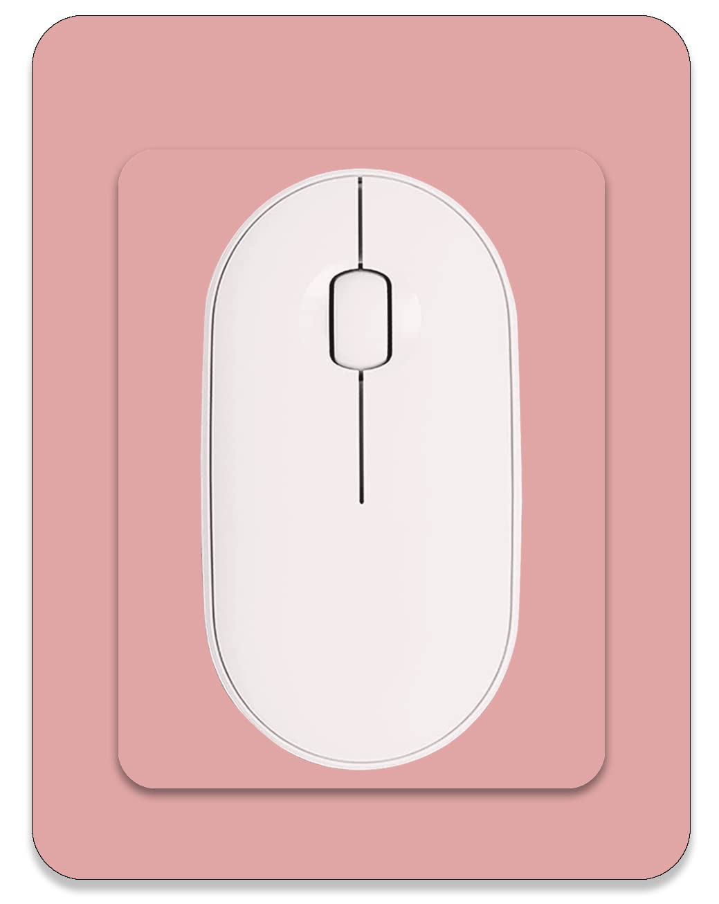Premium Small Mouse Pad Set - 5x6 & 5.7x7.5 Inch Mini Mouse Pads with Non-Slip Rubber Base | Portable, Waterproof, Wireless Mouse Compatible | Perfect for Laptop, Office & Gaming (Pink)