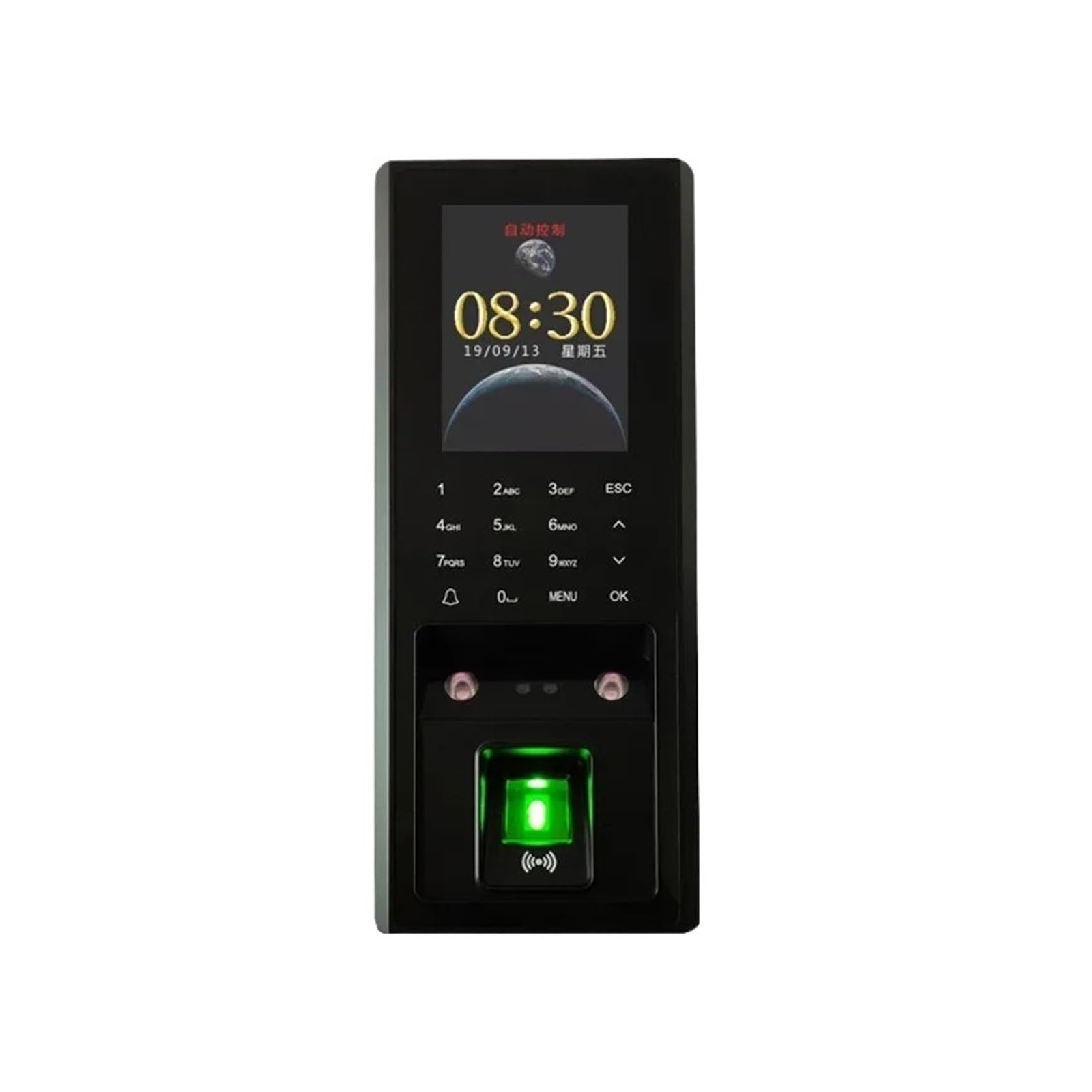 Biometric Time Clock with Face Recognition & Fingerprint Scanner - All-in-One Smart Attendance System for Office, School, Warehouse (Supports RFID Card & PIN Unlock) - Perfect for Employee Time Tracking & Access Control