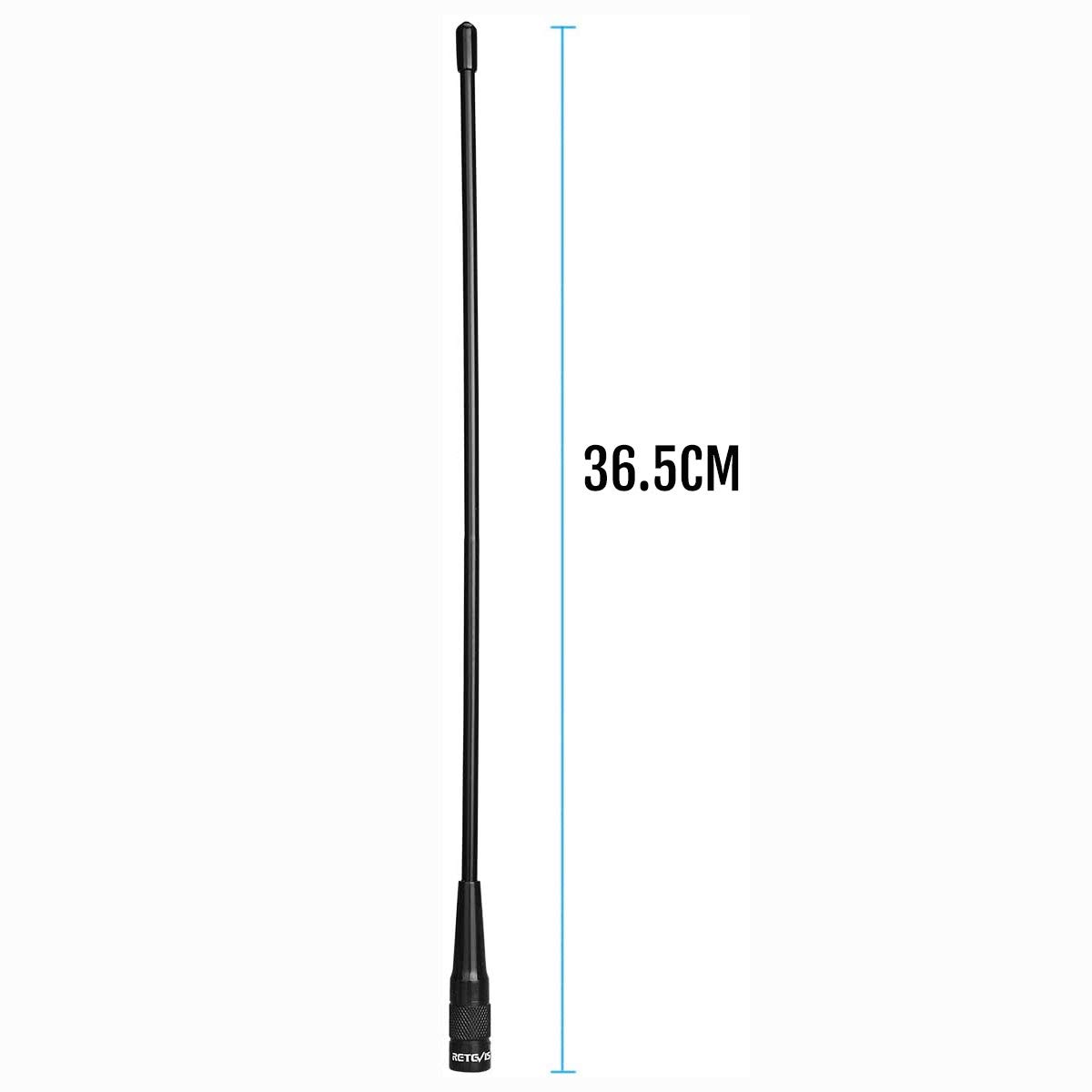 Retevis RHD771 Walkie Talkie Antenna - SMA-M Dual Band VHF/UHF High Gain Antenna Compatible with Retevis RT1 RT3 RT3S RT81 RT82 RT83 RT87 RT50, Baofeng UV-3R, YAESU, WOUXUN, TYT, TONGFA (2 Pack) - Perfect for Outdoor Adventures, Camping, Hiking, and Emergency Communication