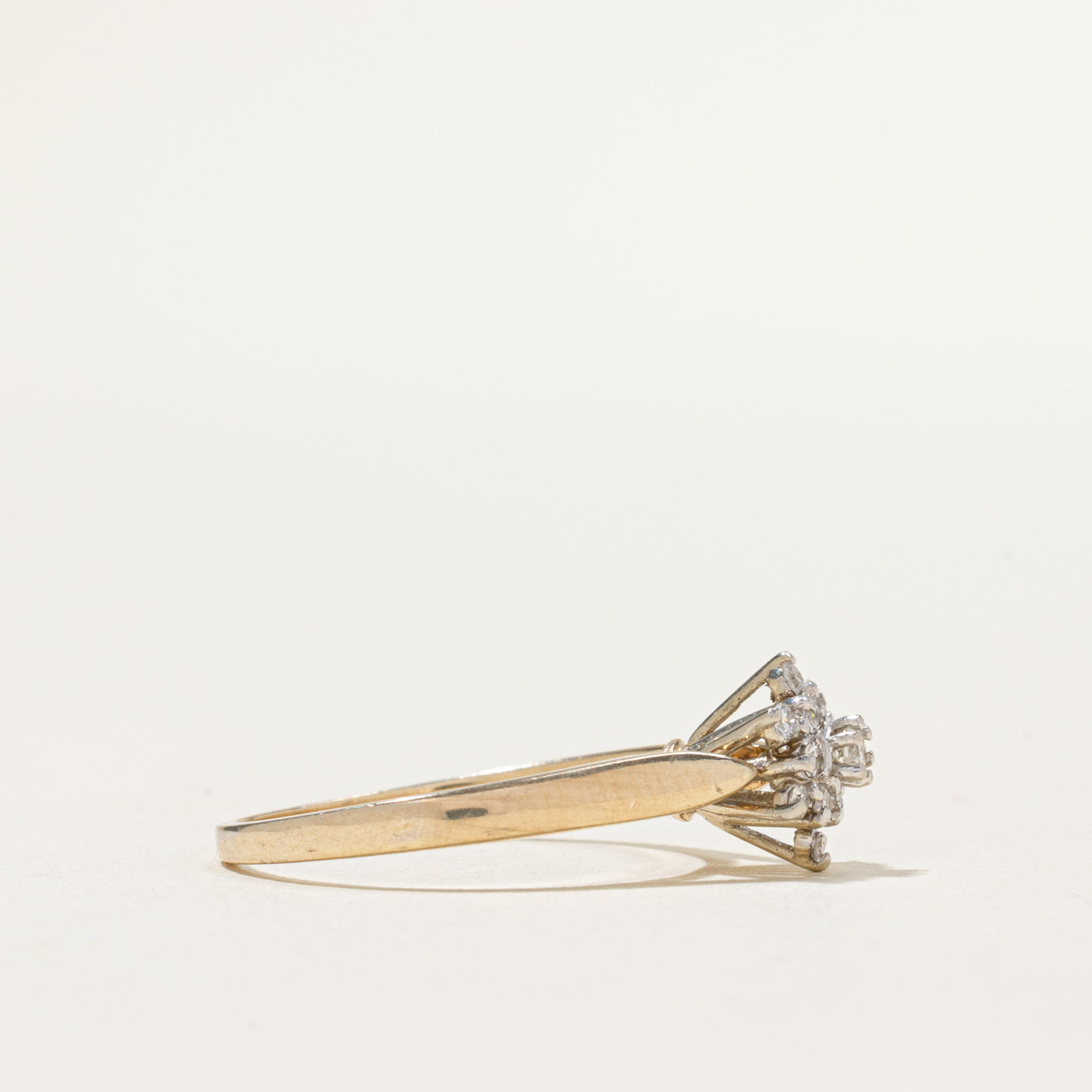 0.22ctw Cluster Diamond Ring for Women - Size 6.75 | Elegant Wedding, Engagement & Anniversary Jewelry Gift | Perfect for Special Occasions & Everyday Wear