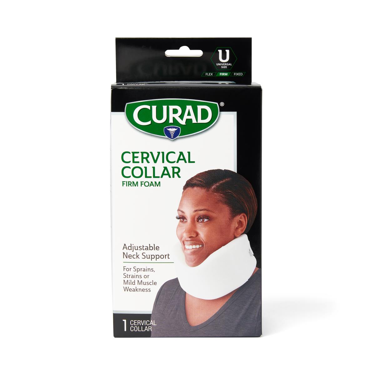 Universal Firm Cervical Neck Brace - Adjustable Support for Neck Pain Relief - Retail Packaging (Ideal for Post-Surgery Recovery, Whiplash, and Daily Neck Support)