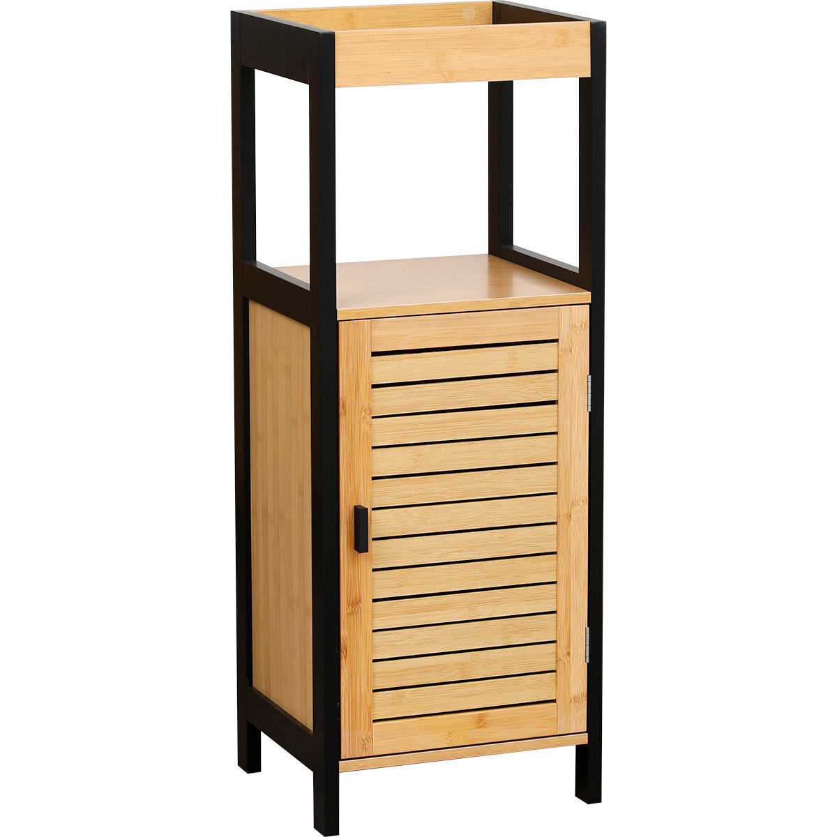 1-Door Bottom Cabinet with Interior Shelf & Storage Alcove - Perfect for Kitchen, Bathroom, and Garage Organization