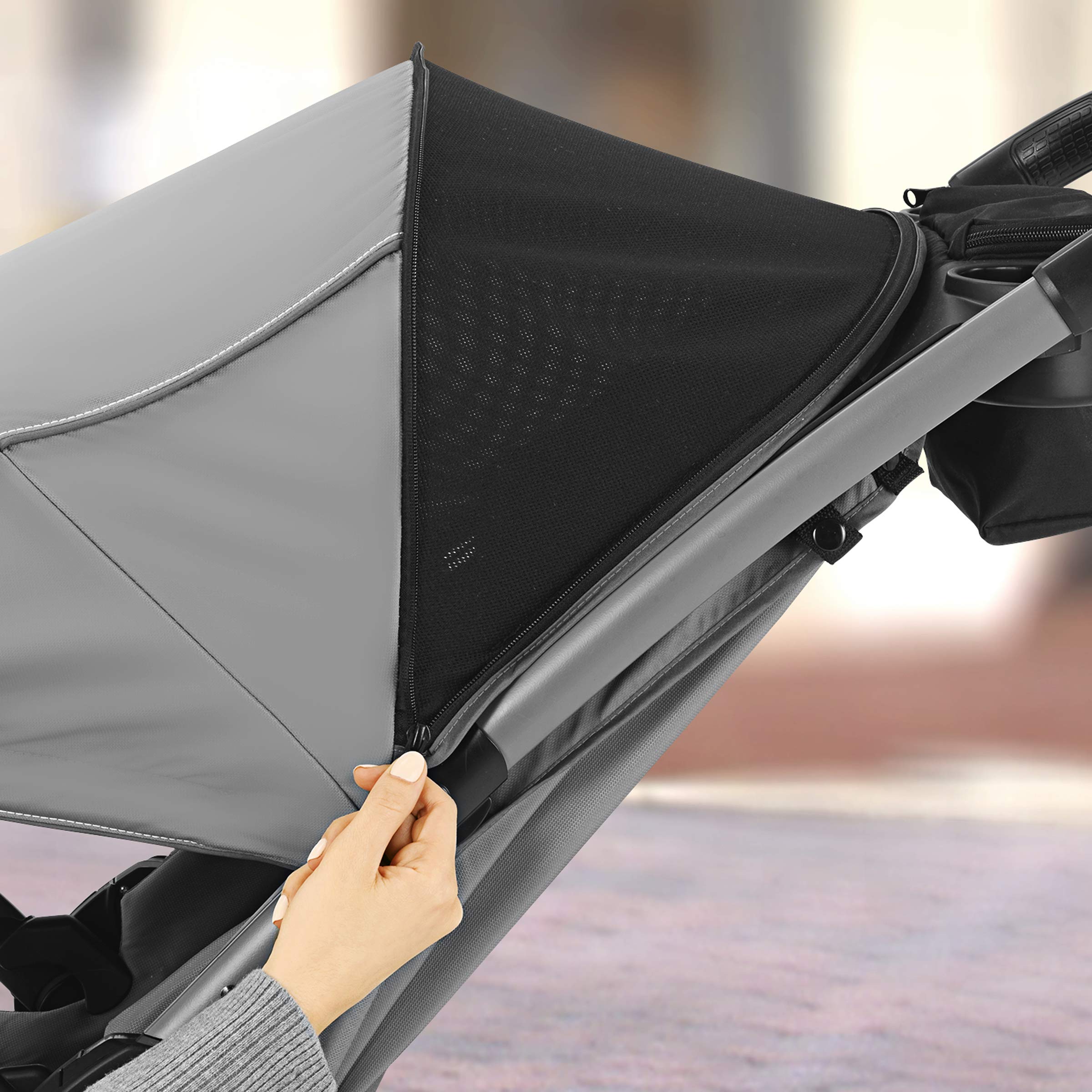 Chicco Mini Bravo Plus Travel System - Lightweight Stroller & Infant Car Seat Combo in Slate Grey | Perfect for Newborns, Toddlers & Traveling Families