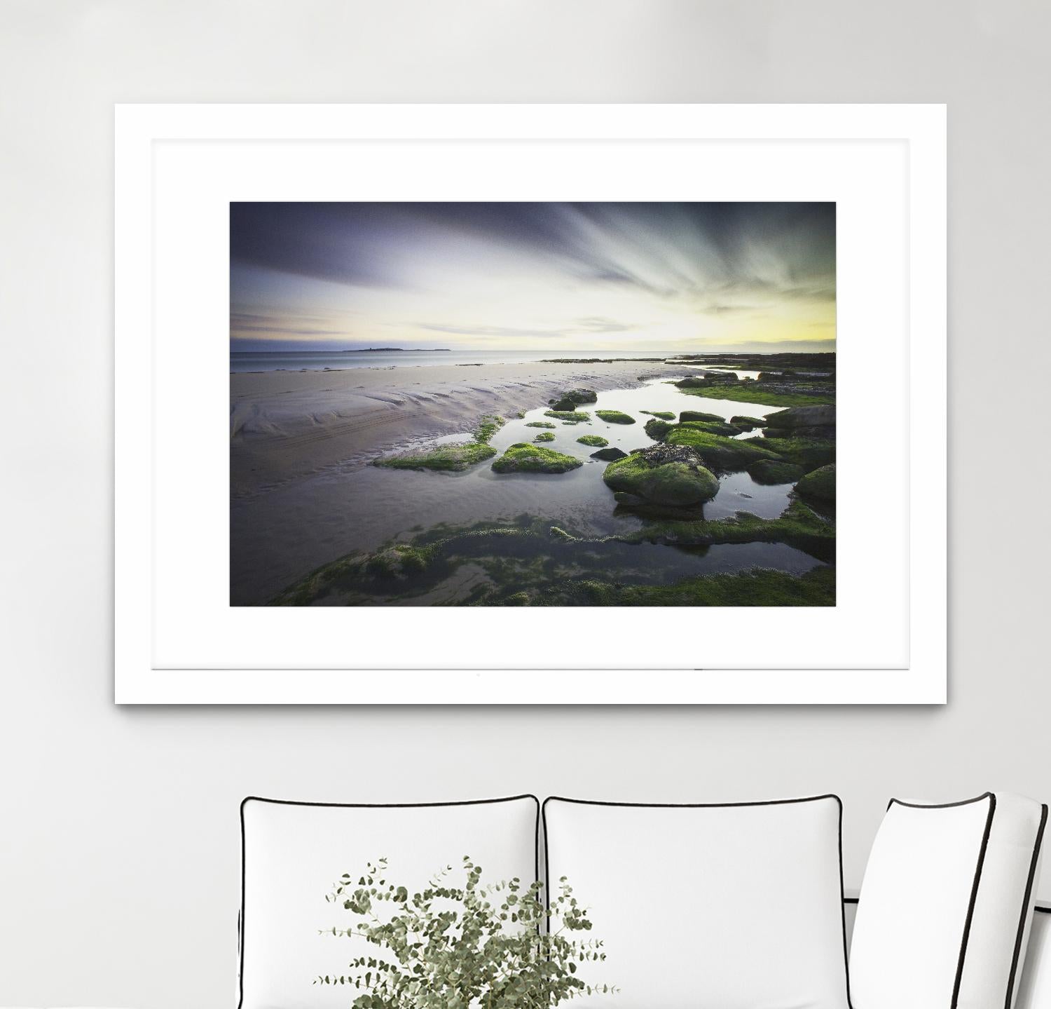 Cooper Dawn Over Seahouses Beach - Stunning Coastal Wall Art for Home & Office Decor | Perfect for Living Rooms, Bedrooms & Beach House Interiors