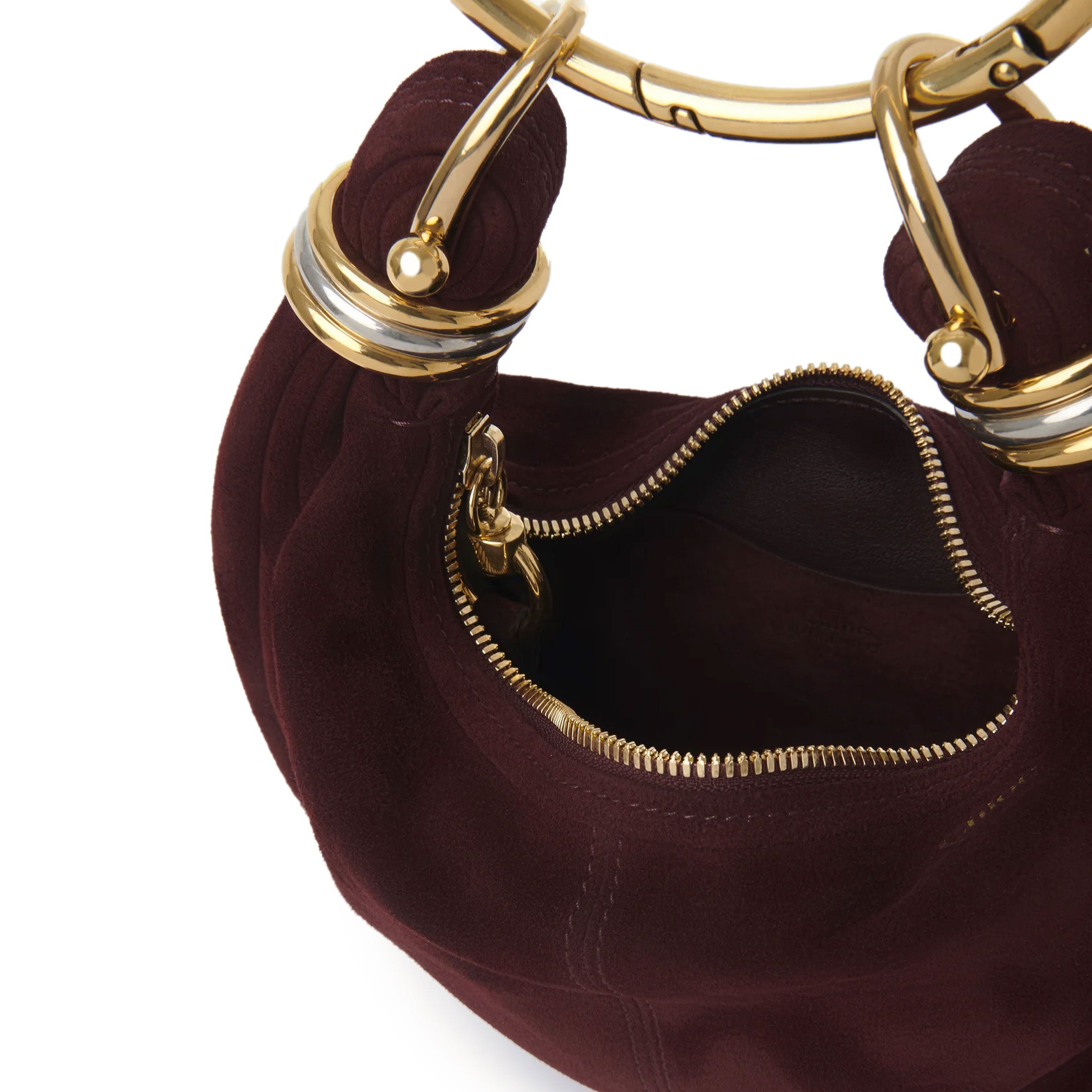 Small Suede Bracelet Bag in Violet - Elegant Wristlet Purse for Women, Perfect for Parties, Concerts & Night Out Accessories