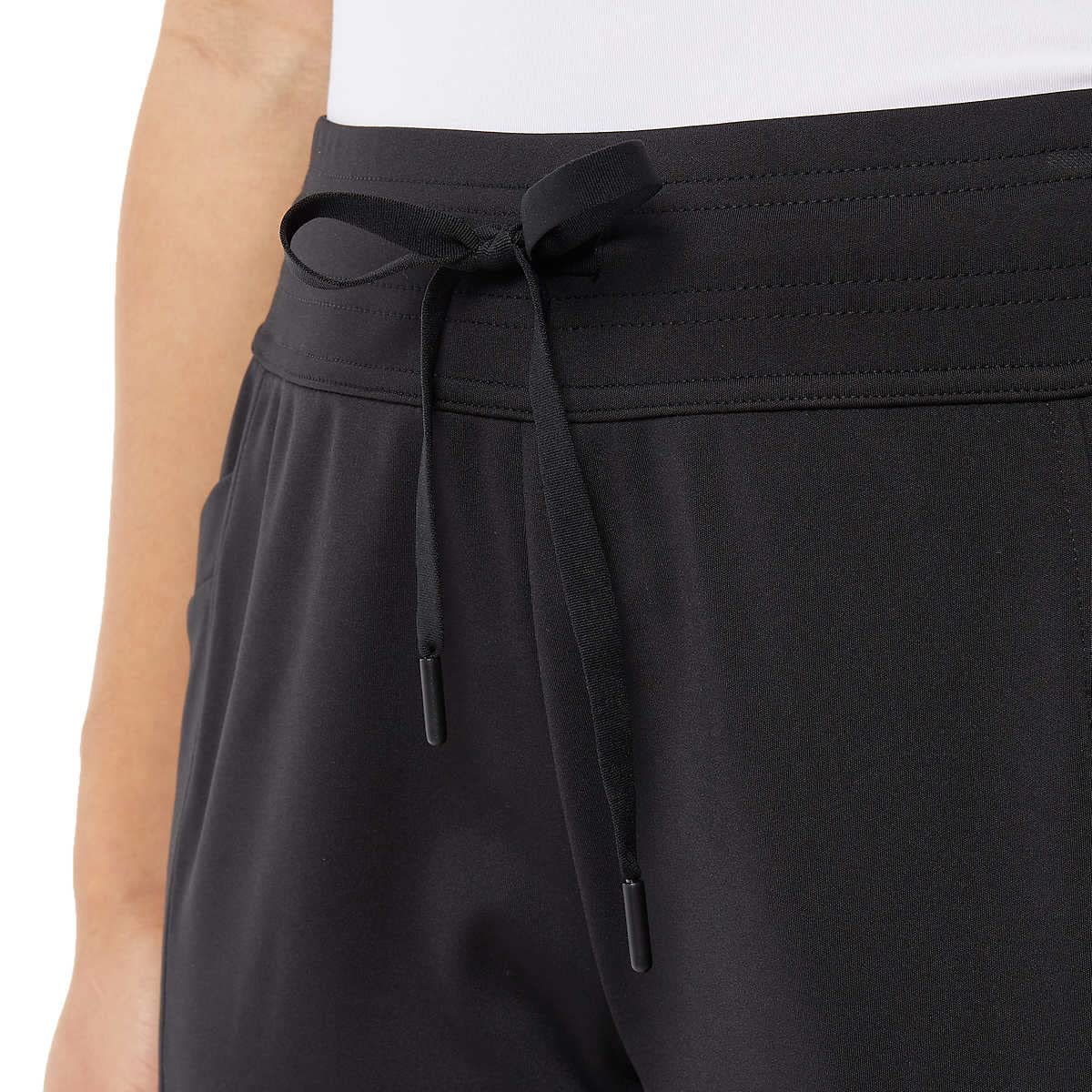 32 Degrees Heat Women's Midweight Tech Commuter Jogger Pants - Soft Thermal Fleece Lined, Moisture Wicking & Stretchable for Winter Running, Yoga, Travel & Lounge Wear
