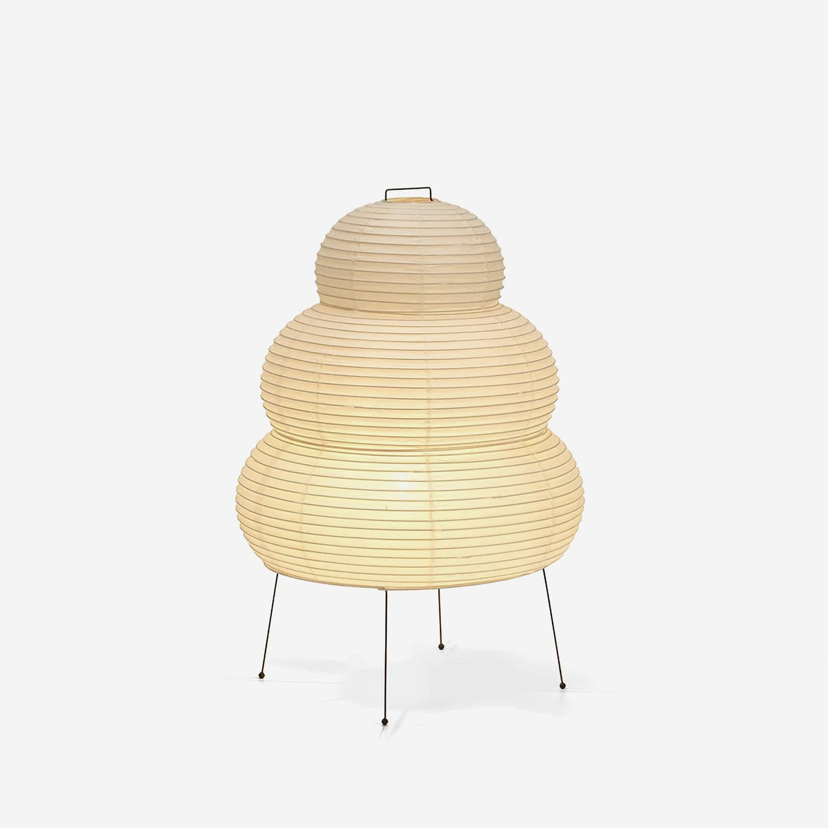 Japanese Akari Paper Table Lamp - Handmade Shoji Style Lighting for Bedroom, Living Room & Office - Warm Ambient Light for Relaxation & Decor
