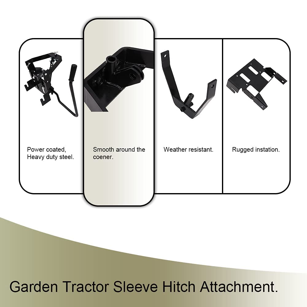 NIXFACE Rear Sleeve Hitch for Garden Tractors - Compatible with Husqvarna, Craftsman T200/T300 Series & Cub Cadet Riding Lawn Mowers - Replacement for #585607901 - Perfect for Towing Trailers, Spreaders & Lawn Equipment