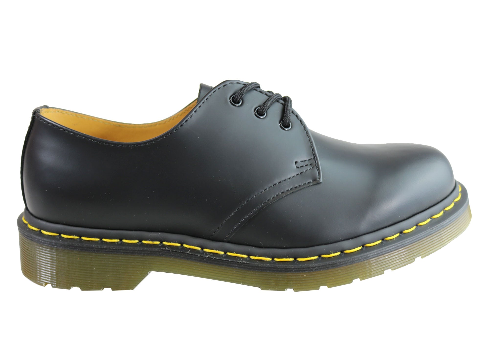 Dr. Martens 1461 Classic Black Smooth Leather Lace-Up Shoes - Unisex Comfort for Everyday Wear, Office & Casual Outfits