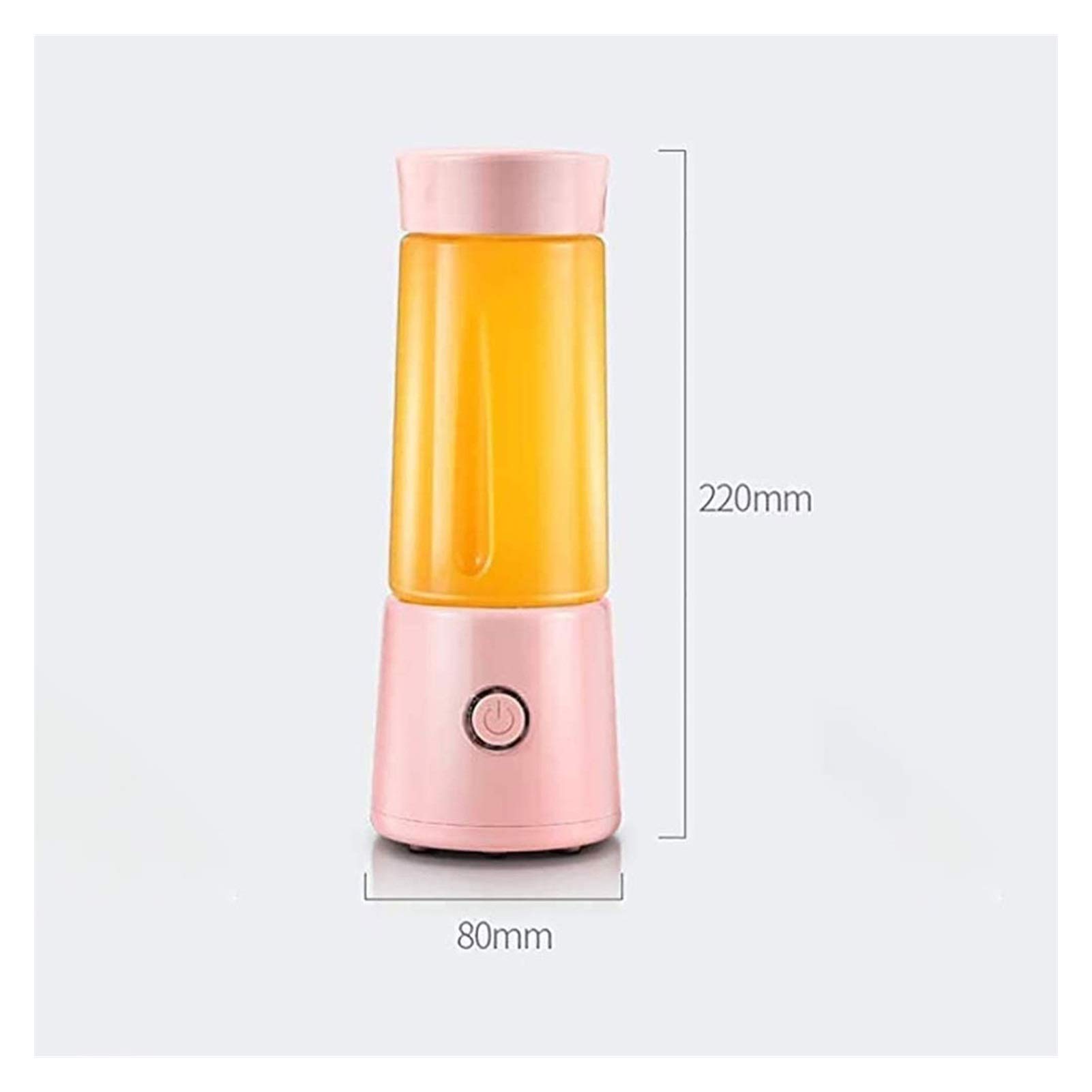 Portable Blender 300ML - USB Rechargeable Personal Blender with 4 Blades for Smoothies, Shakes, Juices & Crushed Ice - Mini Blender for Gym, Travel, Office, Sports & Outdoor Activities - Perfect for Healthy Drinks On-The-Go