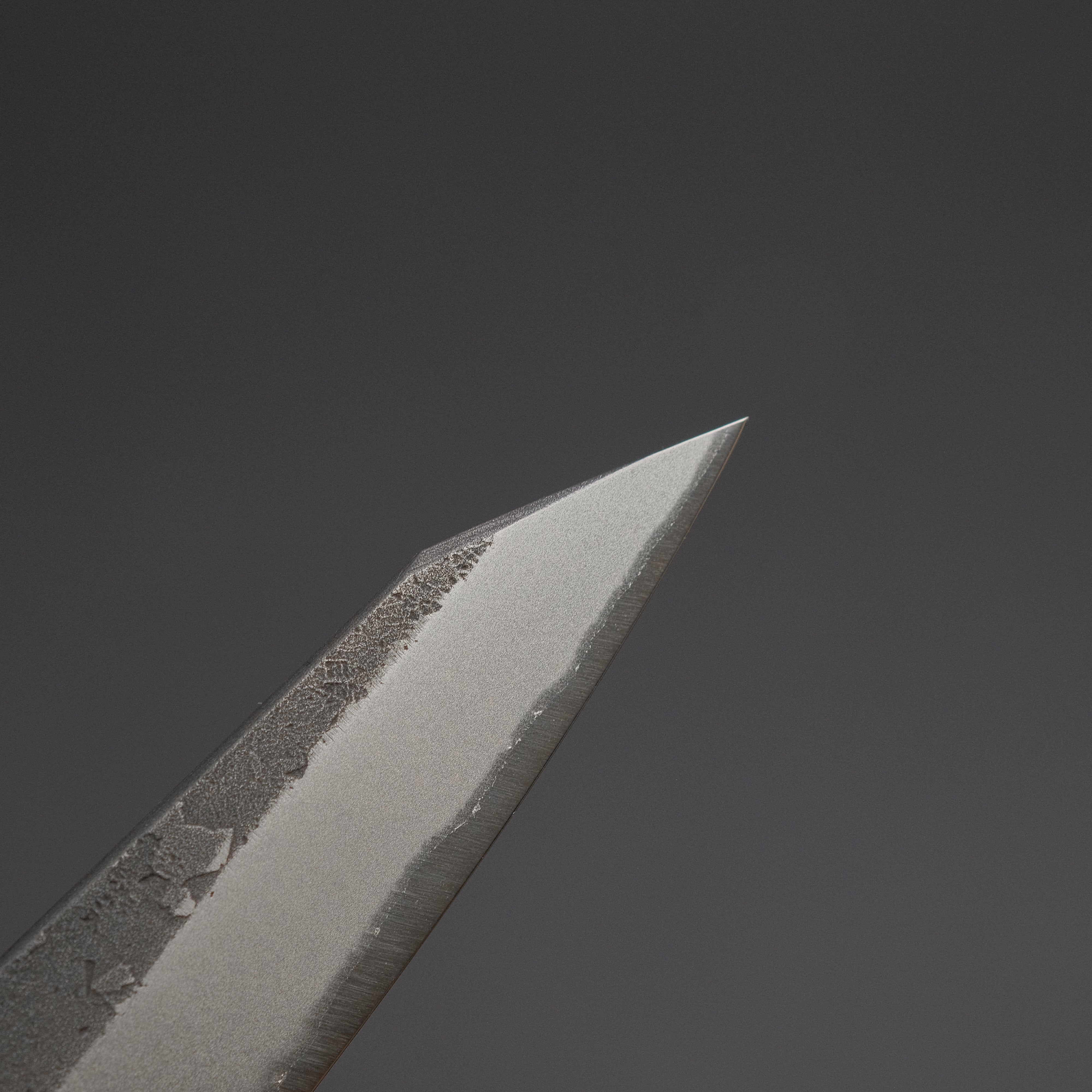 Akifusa Wakui Kurouchi Nashiji Blue #2 Kiritsuke Petty Knife 150mm with Ebony Handle - Japanese Chef Knife for Slicing, Chopping & Precision Cutting - Perfect for Home Cooks & Professional Kitchens