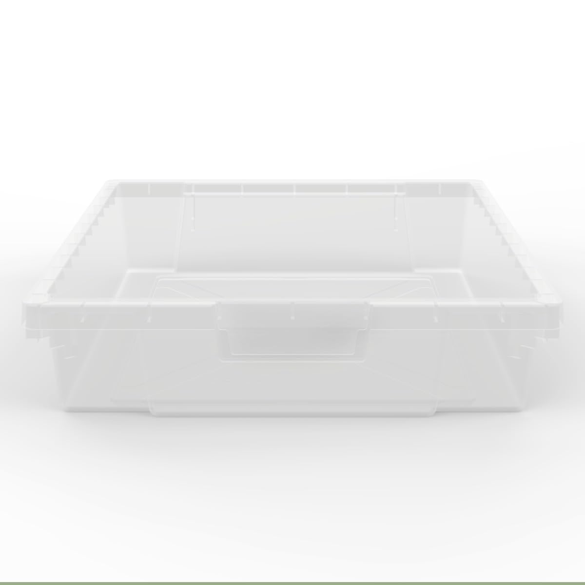 LUXOR MBS-BIN-8S-CL Stackable Clear Plastic Storage Bins - 8 Pack Small Organizer Bins for Home, Office, Closet & Pantry Organization
