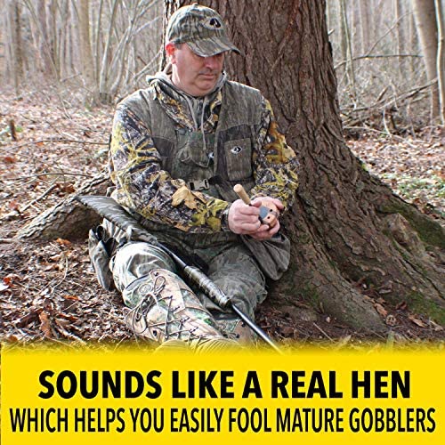 Premium Turkey Pot Calls - Realistic Glass & Slate Turkey Calls with Strikers - Hunting Decoys for Turkey Hunting Season - Perfect for Field Hunting and Outdoor Adventures