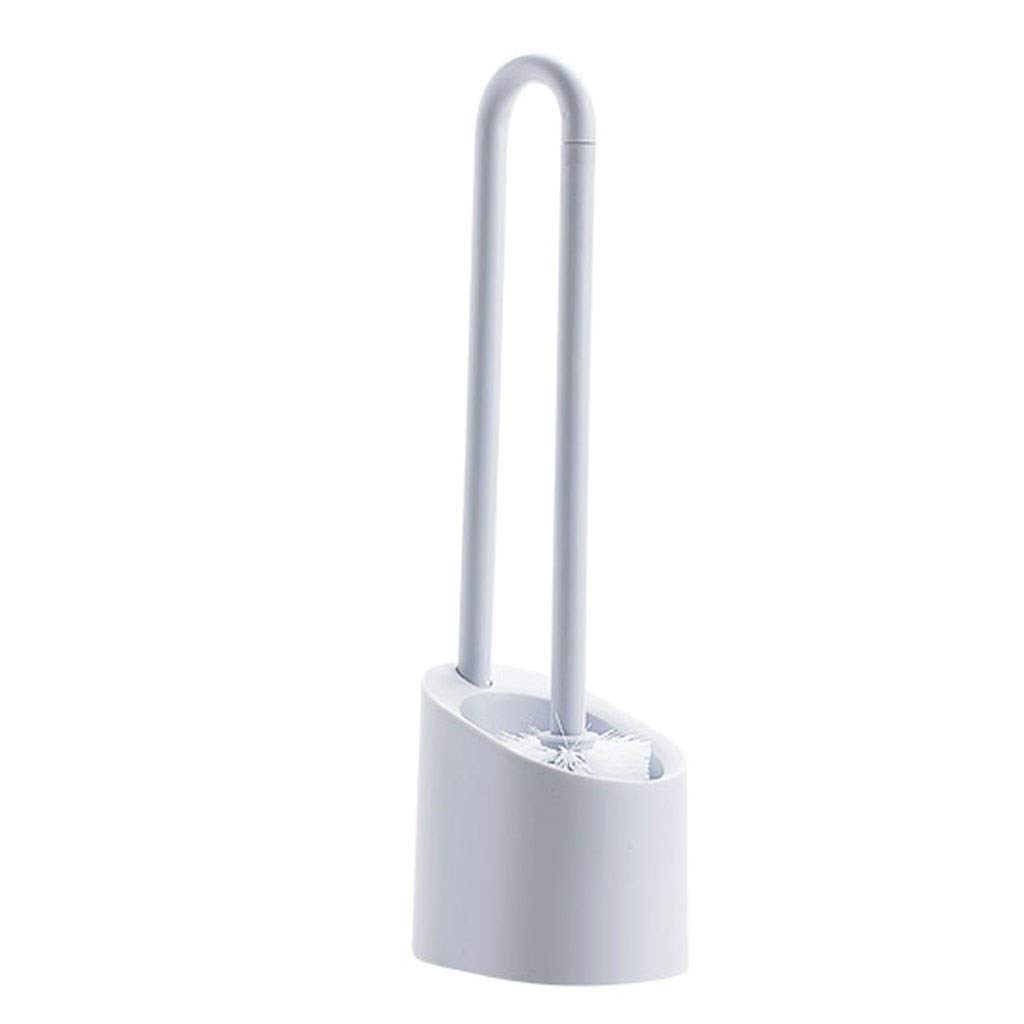 **Magnetic Suspension Toilet Brush Set with Holder - Long Handle Deep Cleaning Soft Bristles, Gray - Ideal for Bathroom, Household & Commercial Use**