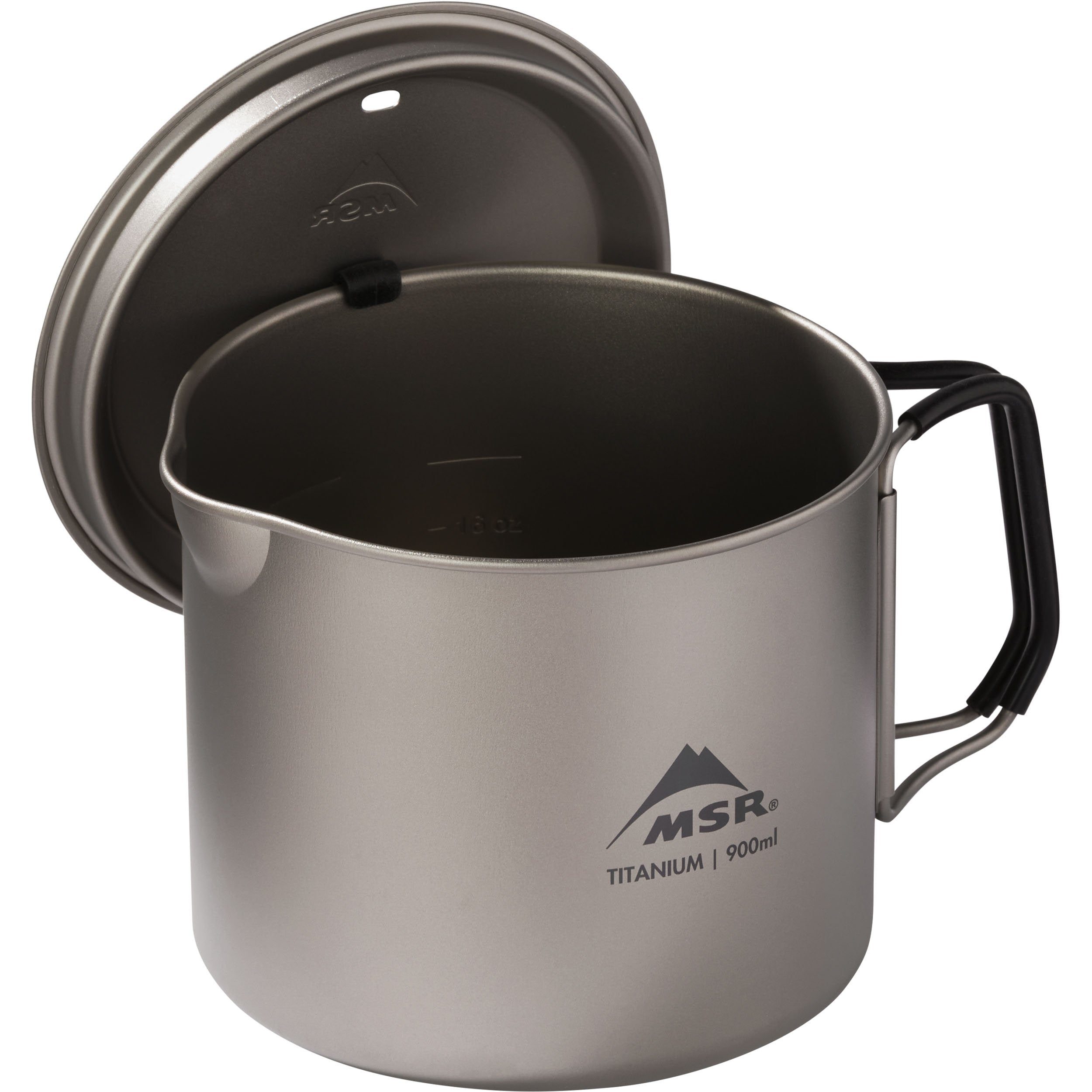 MSR Titan Kettle 900mL - Ultralight Titanium Camping Cook Pot for Backpacking, Hiking & Outdoor Adventures | Boil Water, Cook Meals & Brew Coffee on The Go