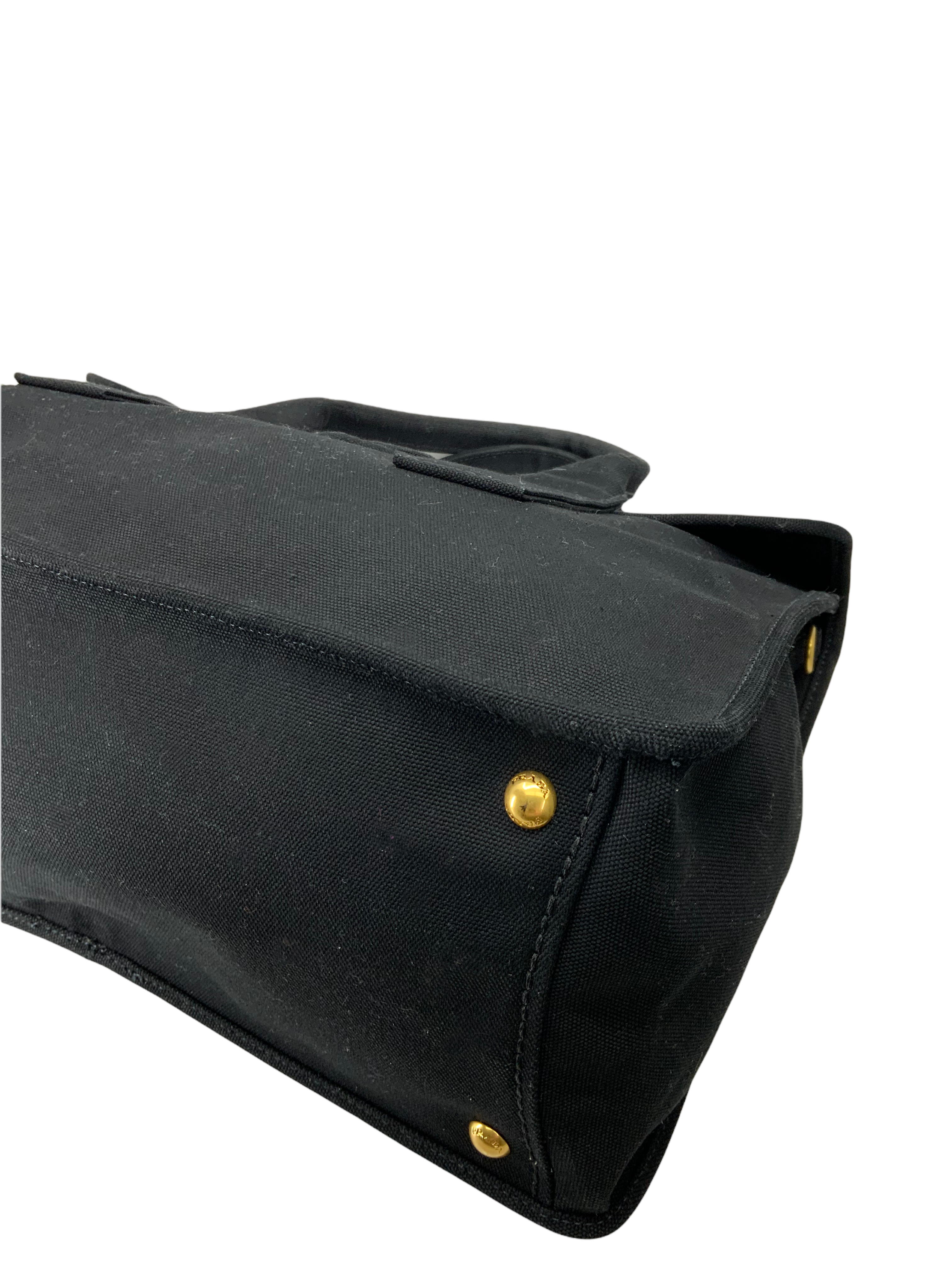PRADA Canapa Pattina Large Shopping Tote Bag - Stylish & Spacious Leather Handbag for Women, Perfect for Work, Travel & Everyday Use