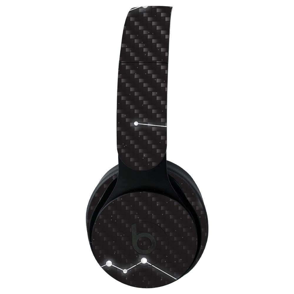 MightySkins Carbon Fiber Skin for Beats Solo Pro Wireless Headphones - Constellations Design | Protective & Durable Textured Vinyl Wrap | Easy to Apply, Remove & Change Styles | Made in USA | Perfect for Travel, Gym & Daily Use
