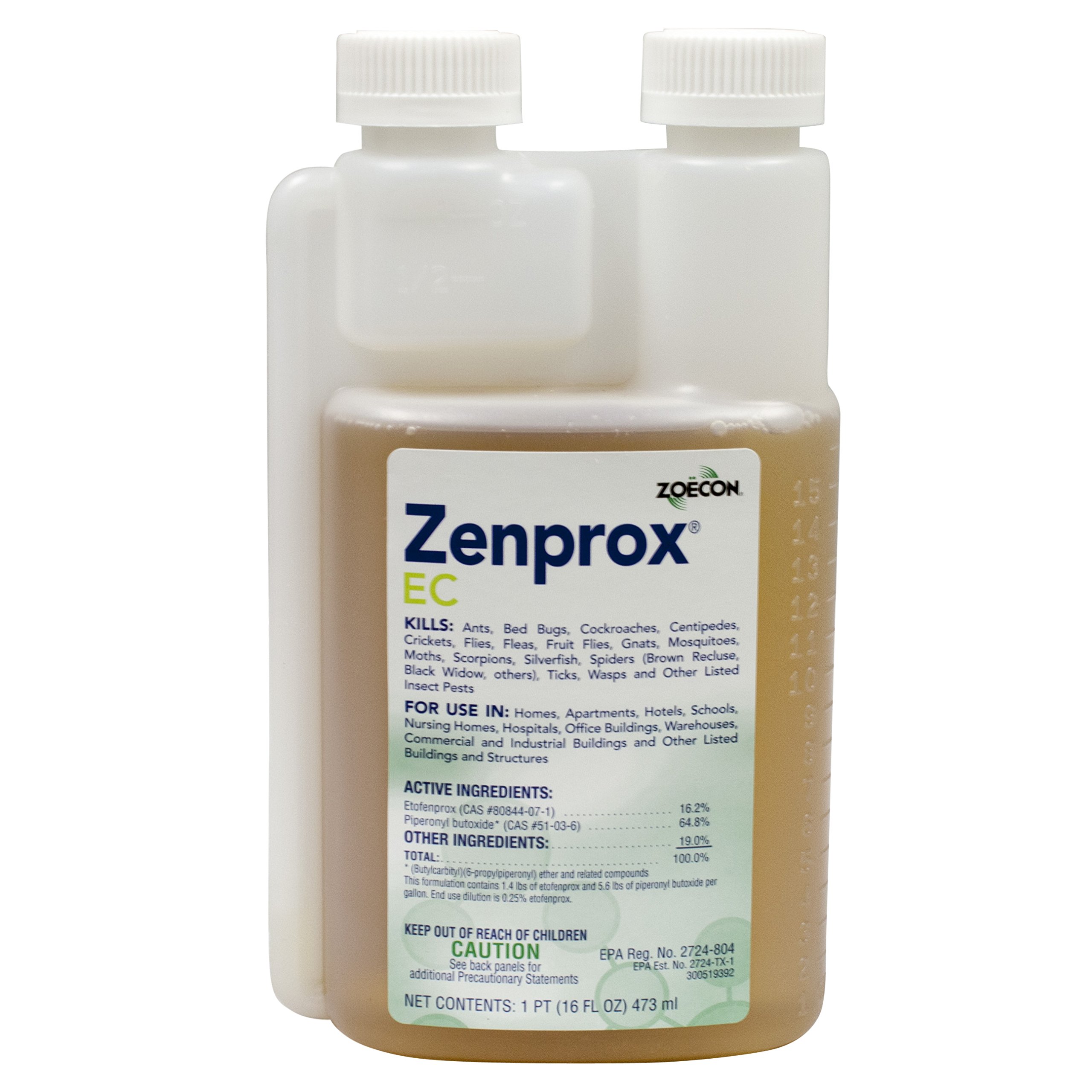 Zenprox EC Insecticide - 2 Pack (16 oz Bottles) - Effective Pest Control for Home, Garden & Outdoor Use