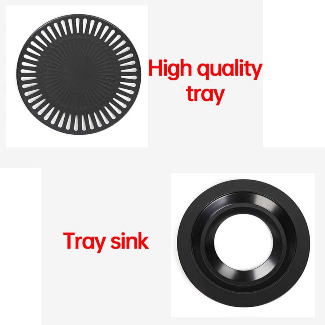 Non-Stick Korean BBQ Grill Pan - Indoor Stovetop Grill Plate for Gas & Electric Cooktops - Perfect for Korean BBQ, Bulgogi, Steak & Home Cooking