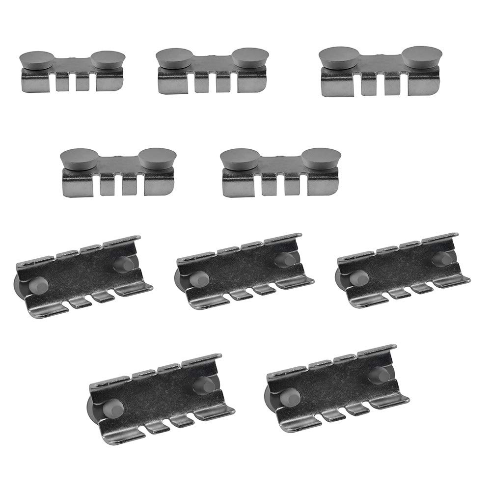MH GLOBAL 100-Piece Gridwall Display Fixture Set - Hang Glass, Wood & Metal Shelves with Center Shelf Rest Clips & Rubber Cushions - Perfect for Retail Stores, Boutiques & Trade Show Displays