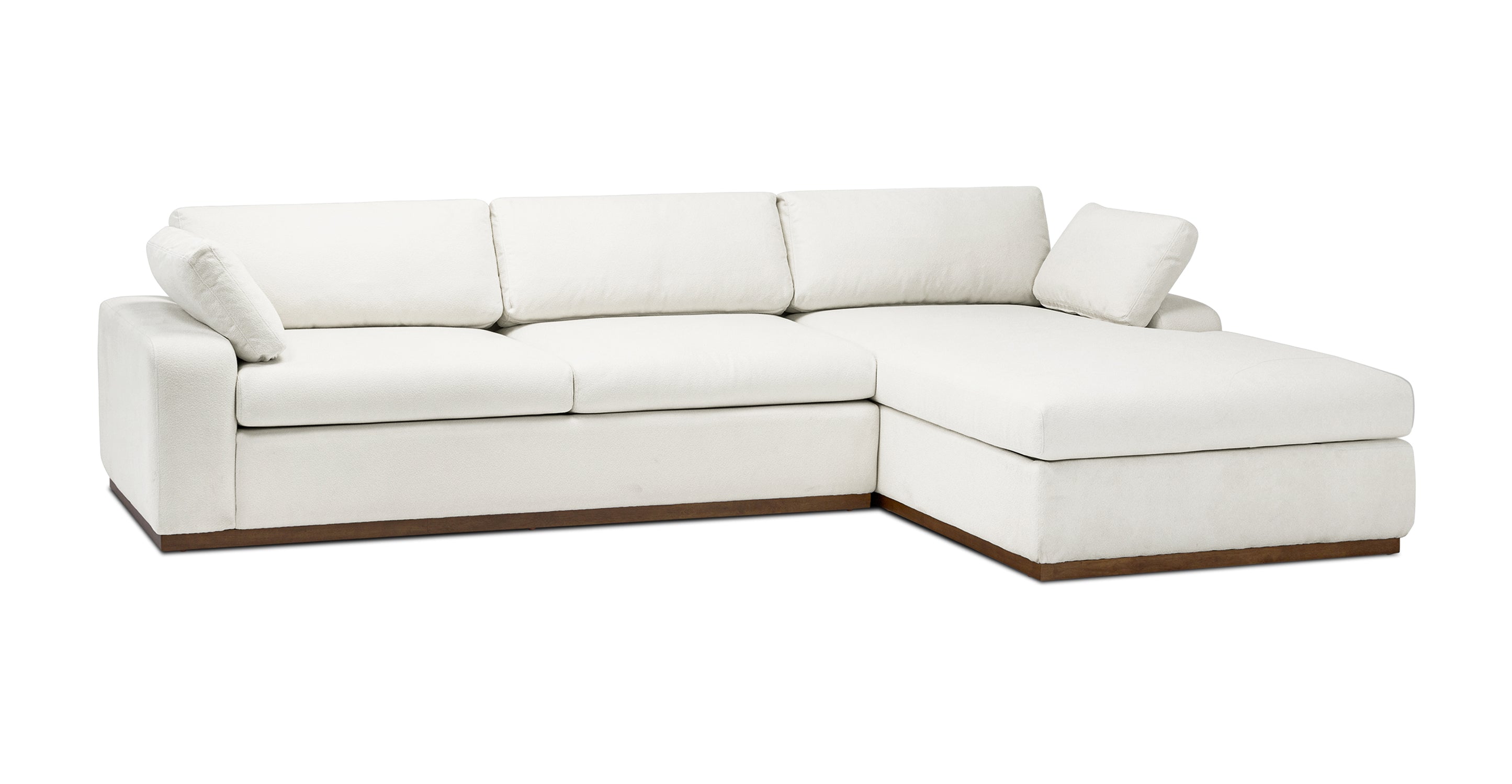 Cordoba Right Facing Sectional Sofa with Storage | Modern L-Shaped Couch for Living Room, Family Room & Small Spaces | Comfortable Fabric Upholstery with Hidden Storage Compartment