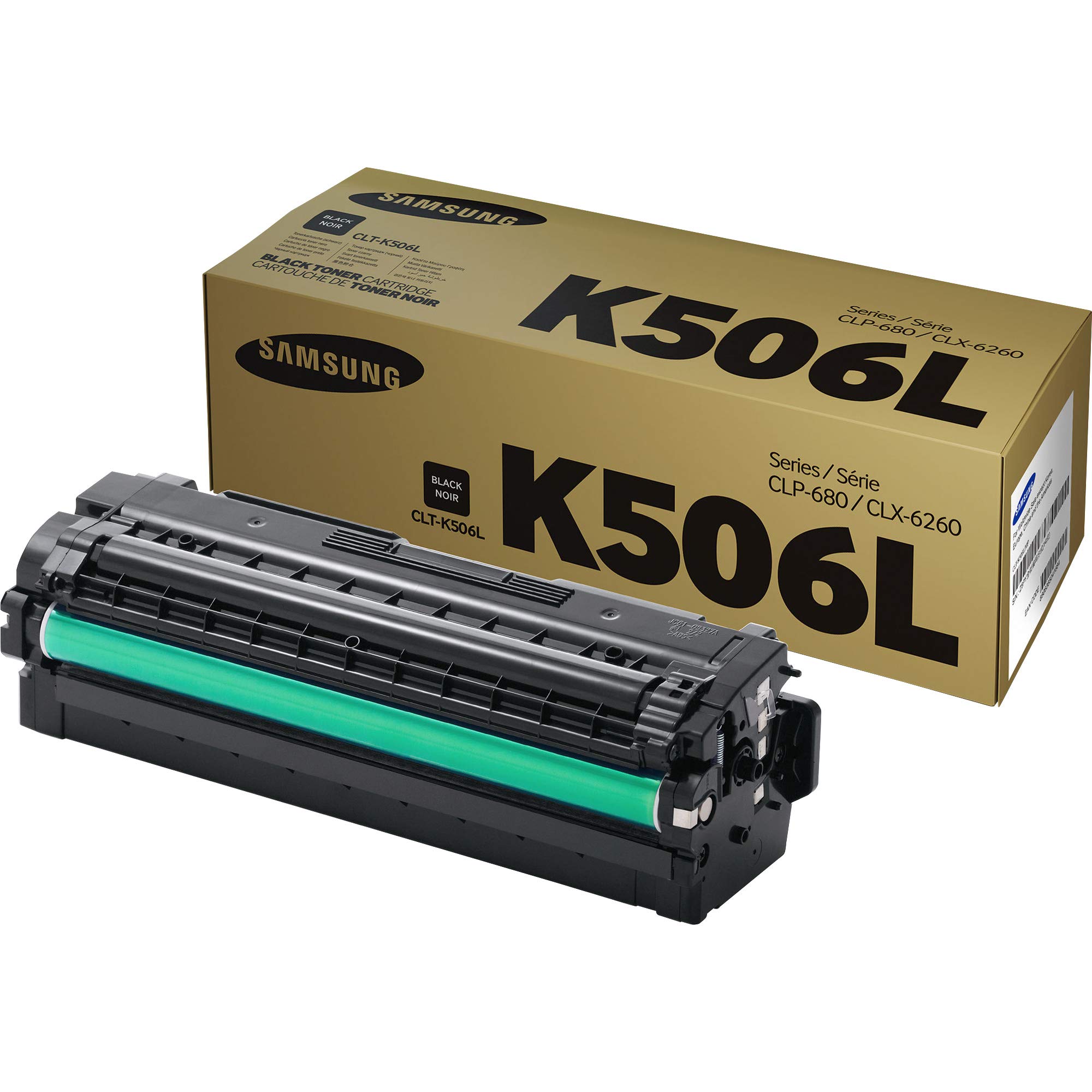 Original HP Samsung CLT-K506L Black Toner Cartridge - High Yield Replacement for Laser Printers | Perfect for Home, Office & Business Printing Needs