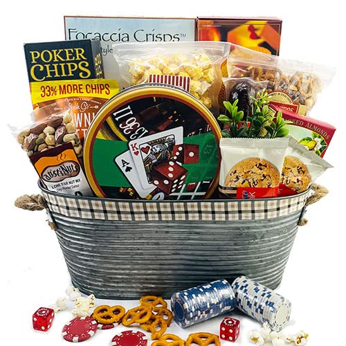 Royal Flush Poker Gift Set - Premium Poker Chips, Cards & Accessories for Casino Night, Poker Parties & Game Room Decor