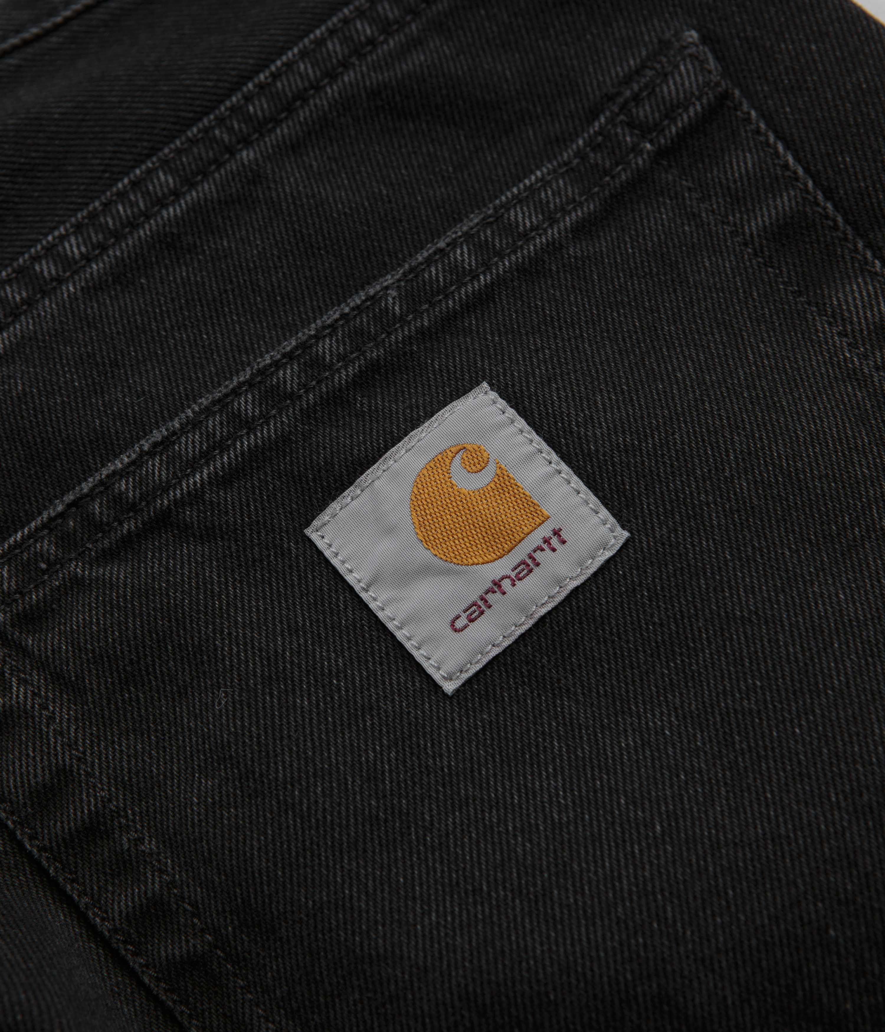 Carhartt Landon Pants for Men - Black Stone Washed Work Pants | Durable & Comfortable for Construction, Outdoor Work & Casual Wear