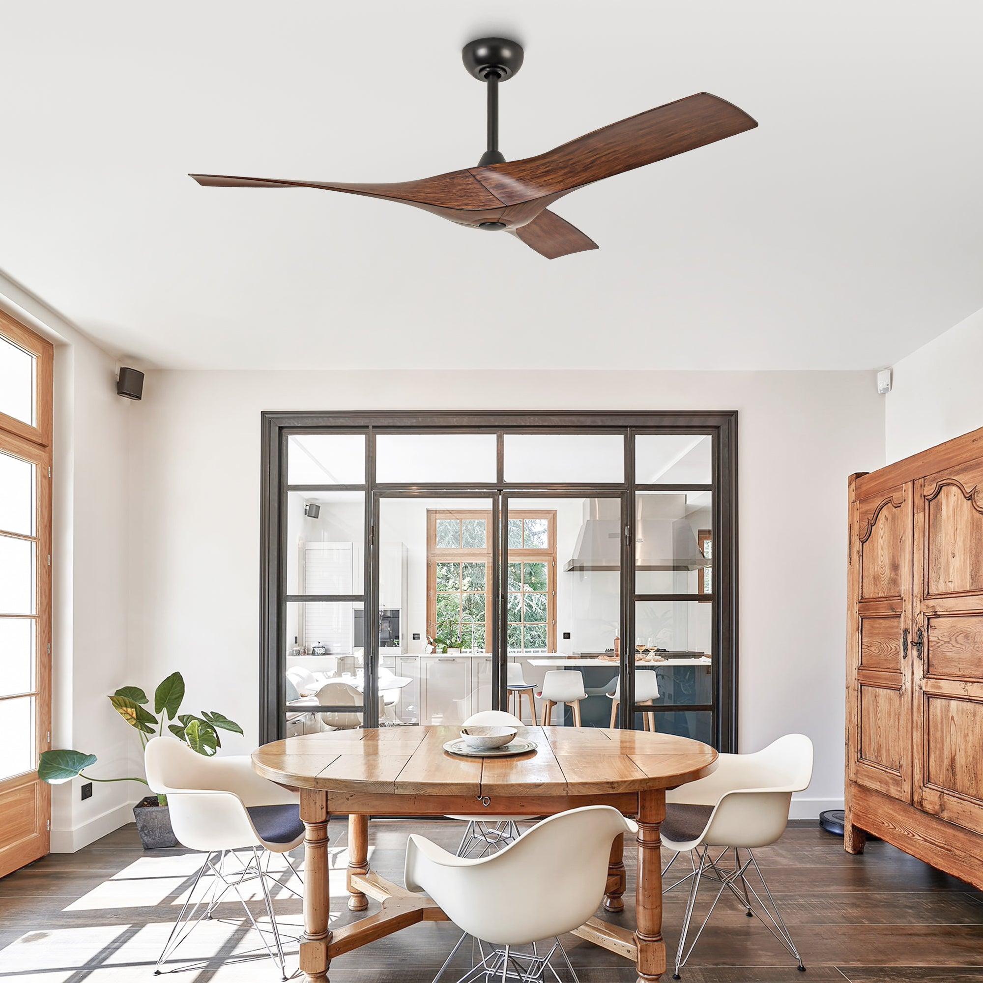 52 Inch Erin DC Motor Industrial Ceiling Fan with Remote Control - High Airflow for Large Rooms, Warehouses & Outdoor Patios