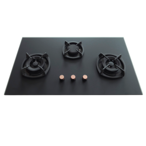 90cm Matte Black 3-Burner Gas Hob with Free Basic Installation - Perfect for Modern Kitchens, Outdoor Cooking & RVs