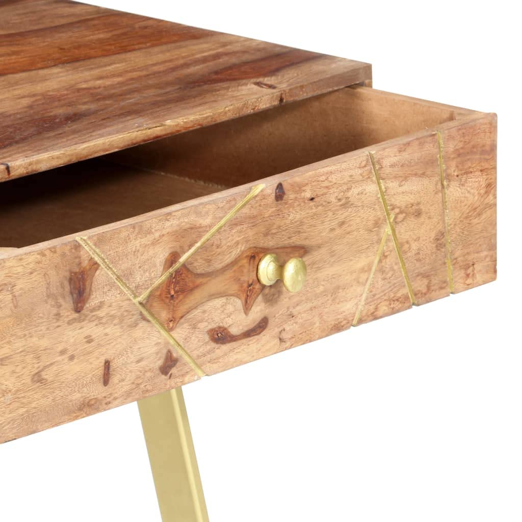 Solid Sheesham Wood Writing Desk 39.4