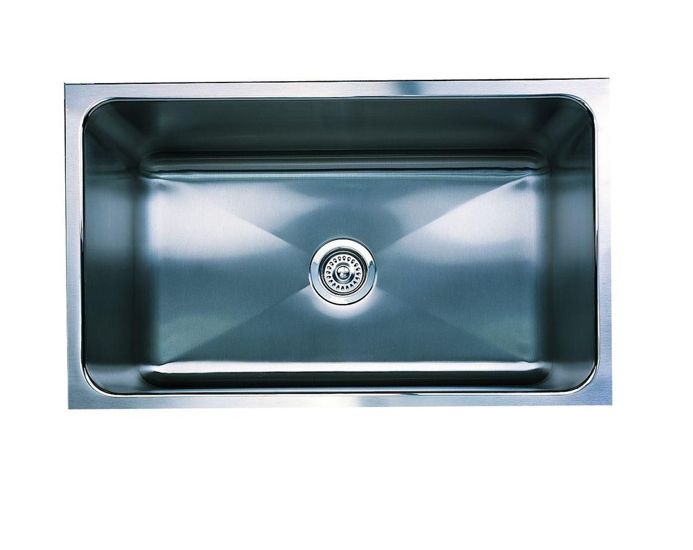 Blanco 440300 Blancomagnum Single Bowl Undermount Kitchen Sink - Stainless Steel, Satin Finish for Modern Kitchens | Perfect for Food Prep, Dishwashing & Entertaining