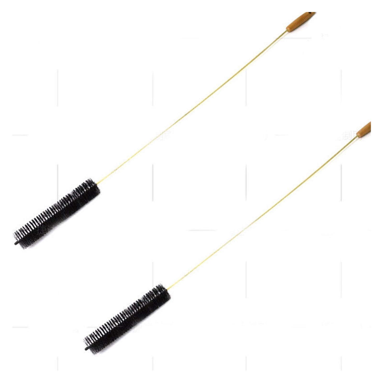 Long Handle Cleaning Brush for Washing Machine Lint Trap & Vent Gaps - Durable Kitchen Scrubber with Ergonomic Grip (Black) - Perfect for Deep Cleaning Appliances, Removing Lint, and Hard-to-Reach Areas