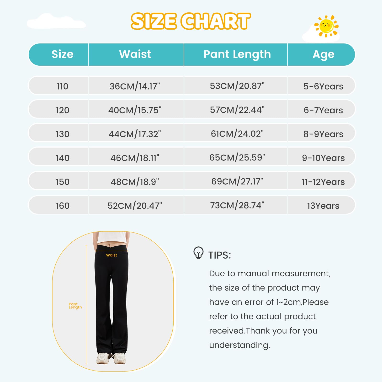 URMAGIC Girls' Solid Color Flare Leggings - Kids Dance, Workout, Yoga Bootcut Active Pants - Full Length Bell Bottoms for School, Play & Performance